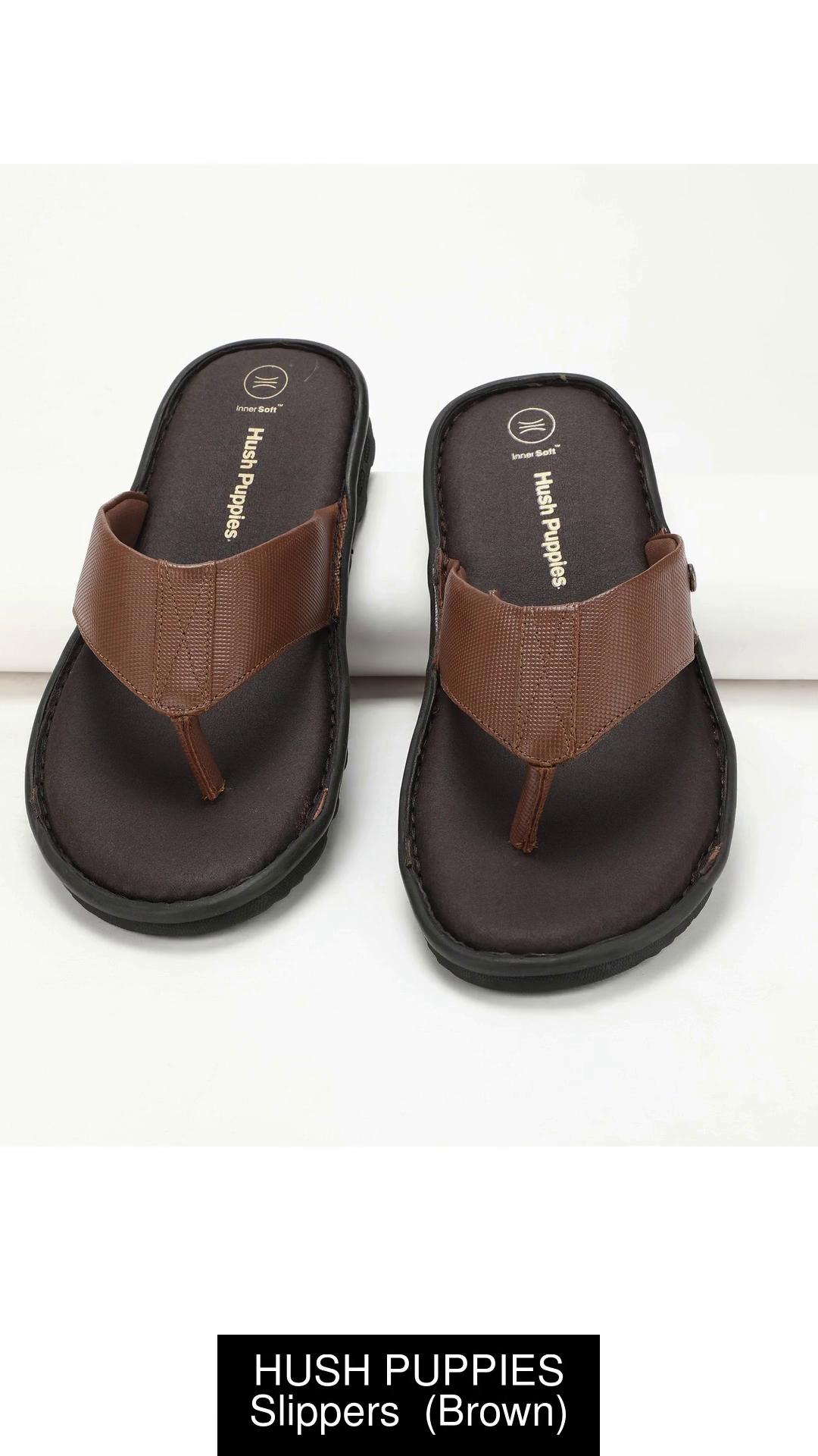 Hush puppies men's rebound leather flip flops hotsell thong sandals