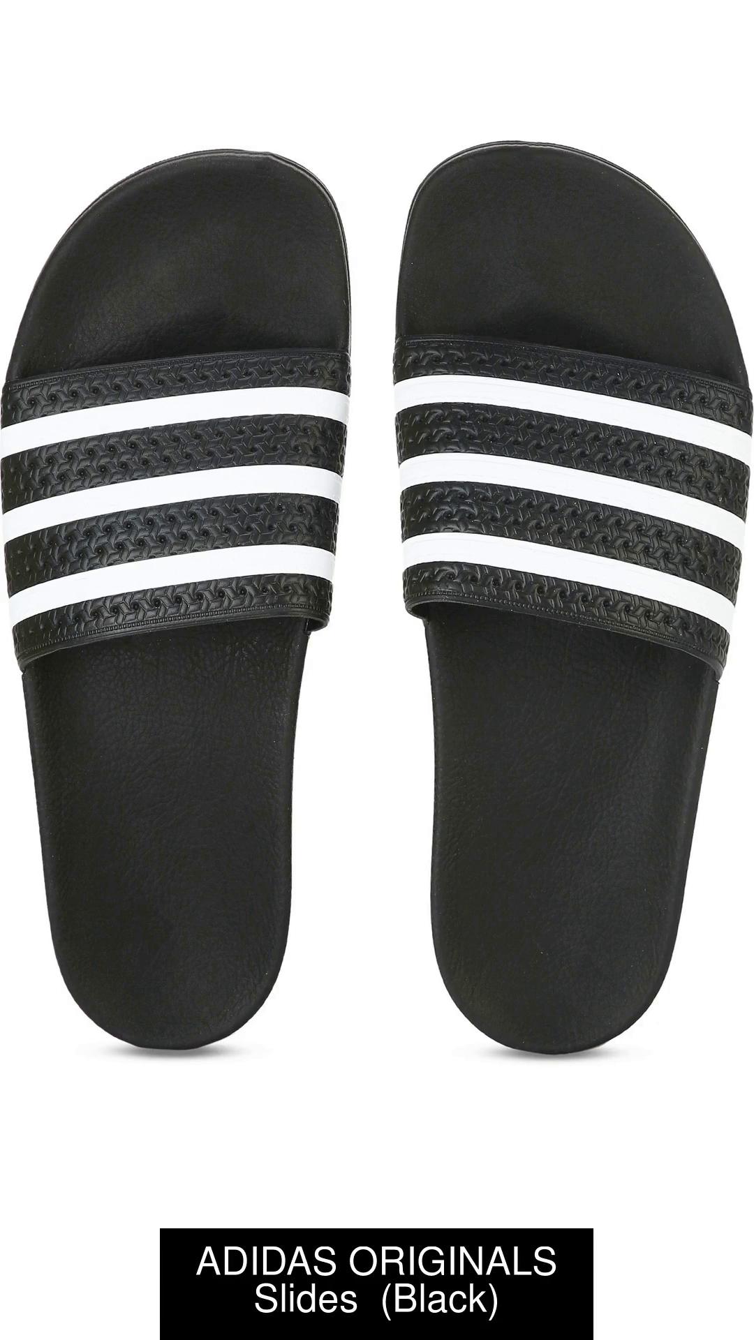 Adilette black outlet white