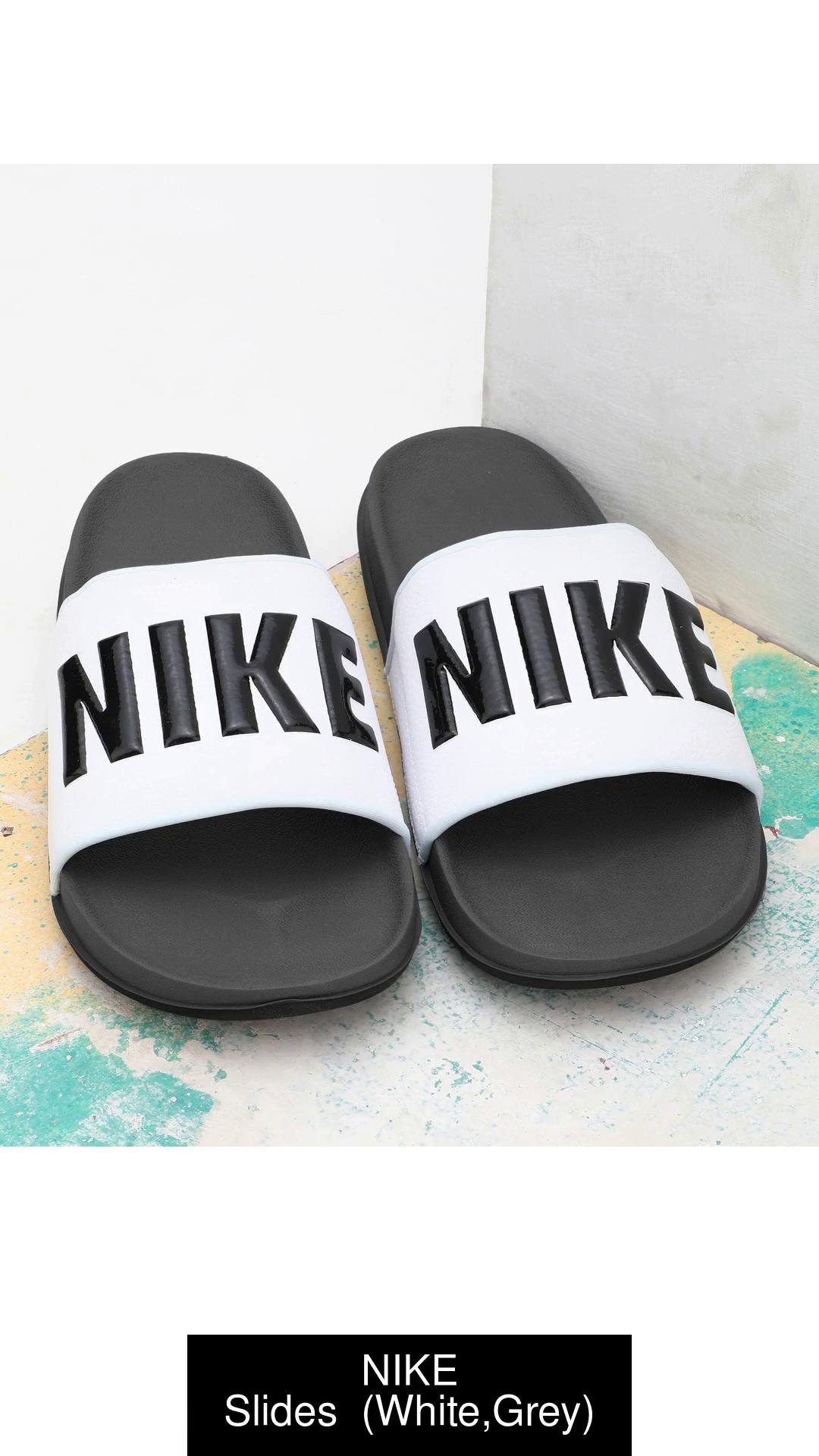 Grey nike slides on sale mens