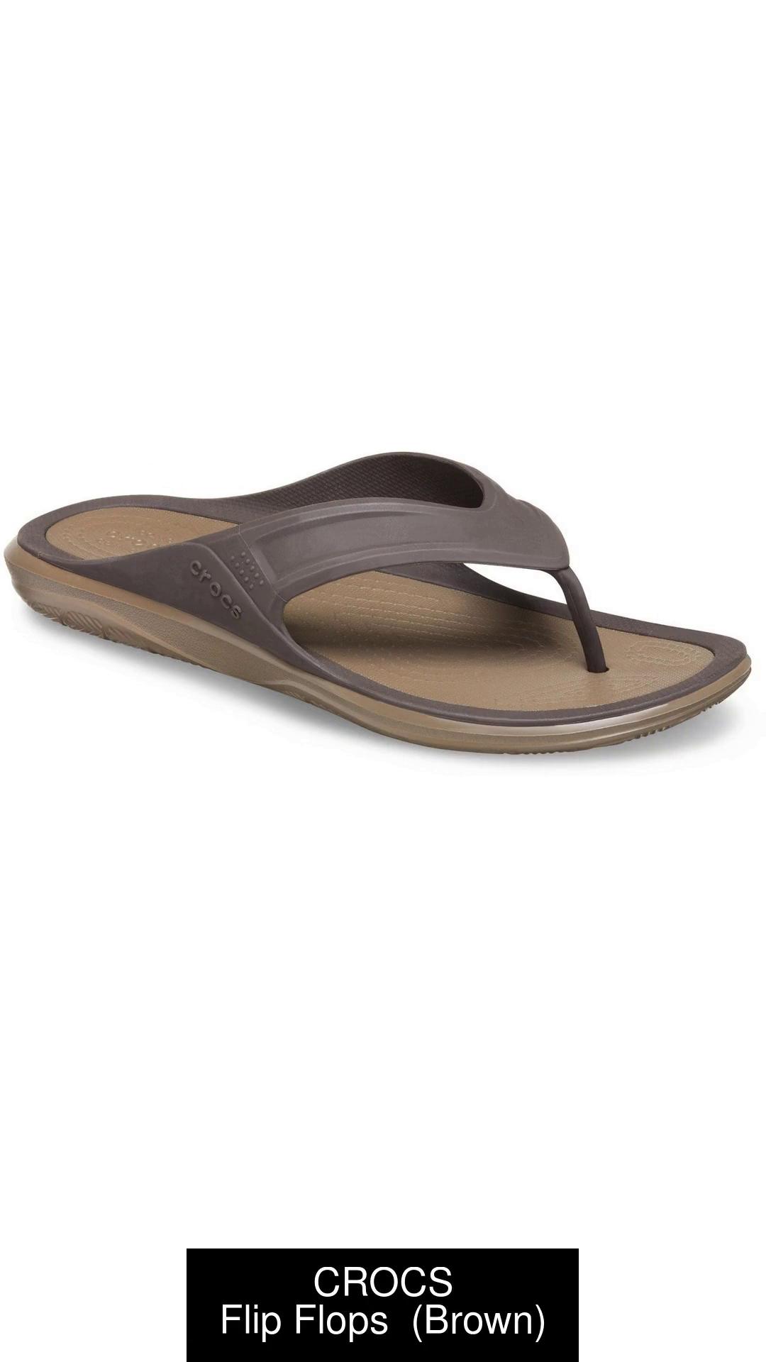 Brown crocs cheap flip flops