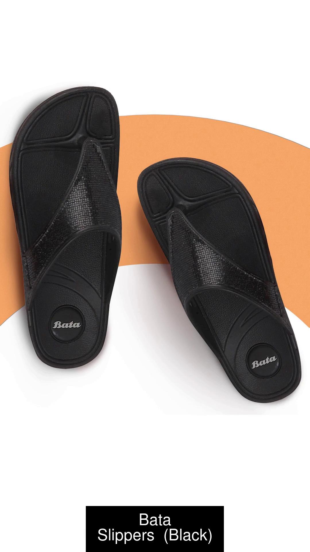 BATA womens Palm Black Slipper - 5 UK (6716305) : : Fashion