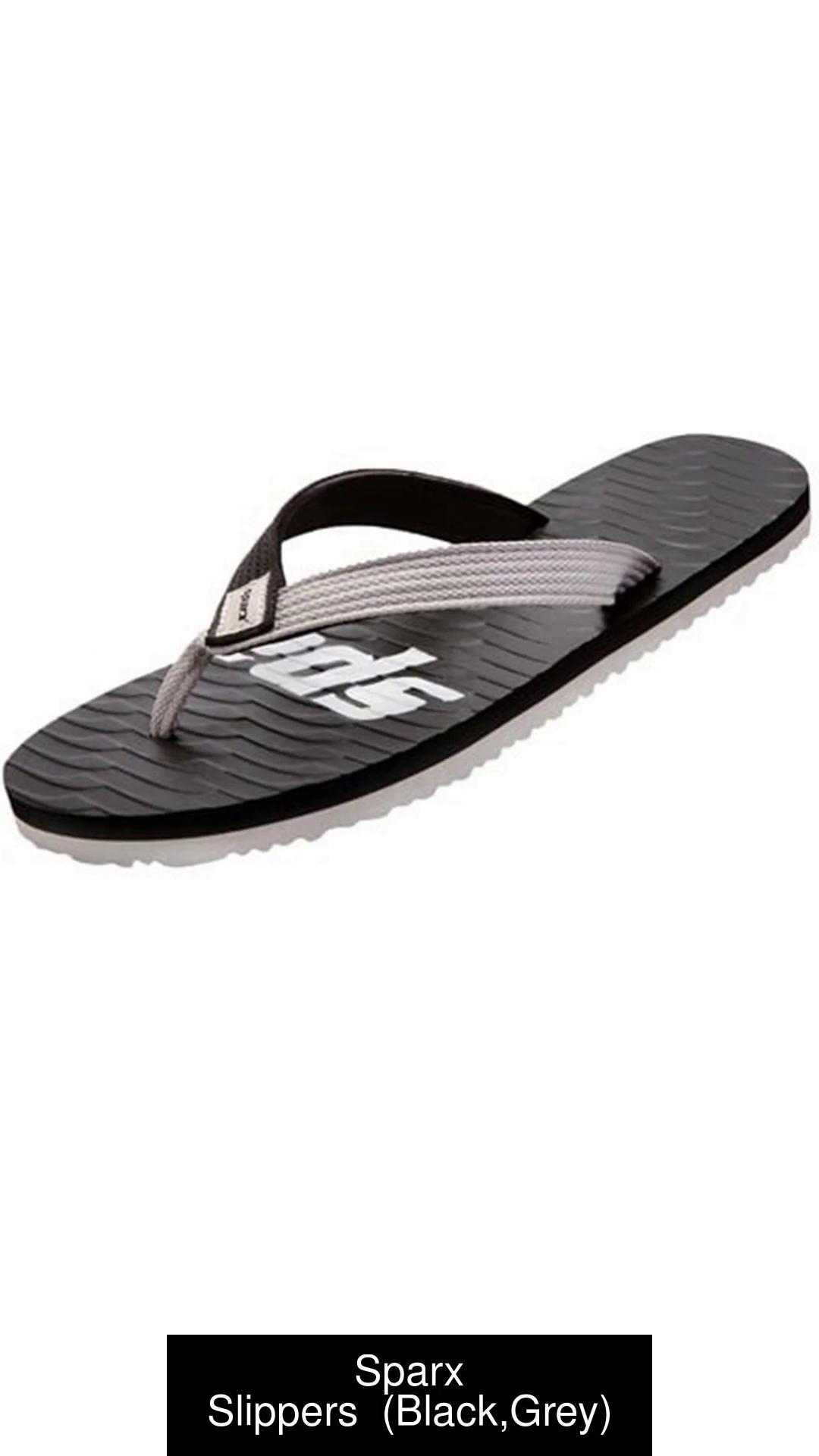 Sparx slippers store black grey