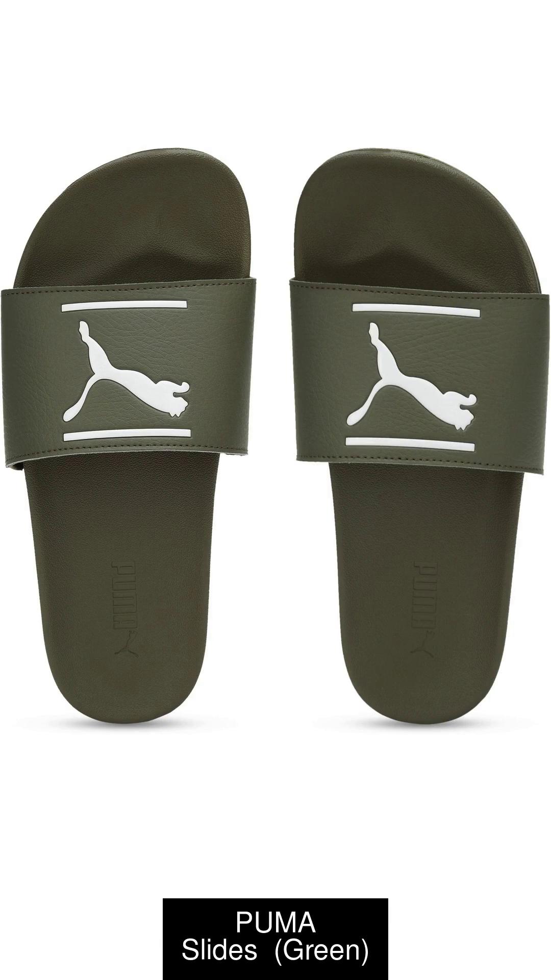 Olive green sales puma slides