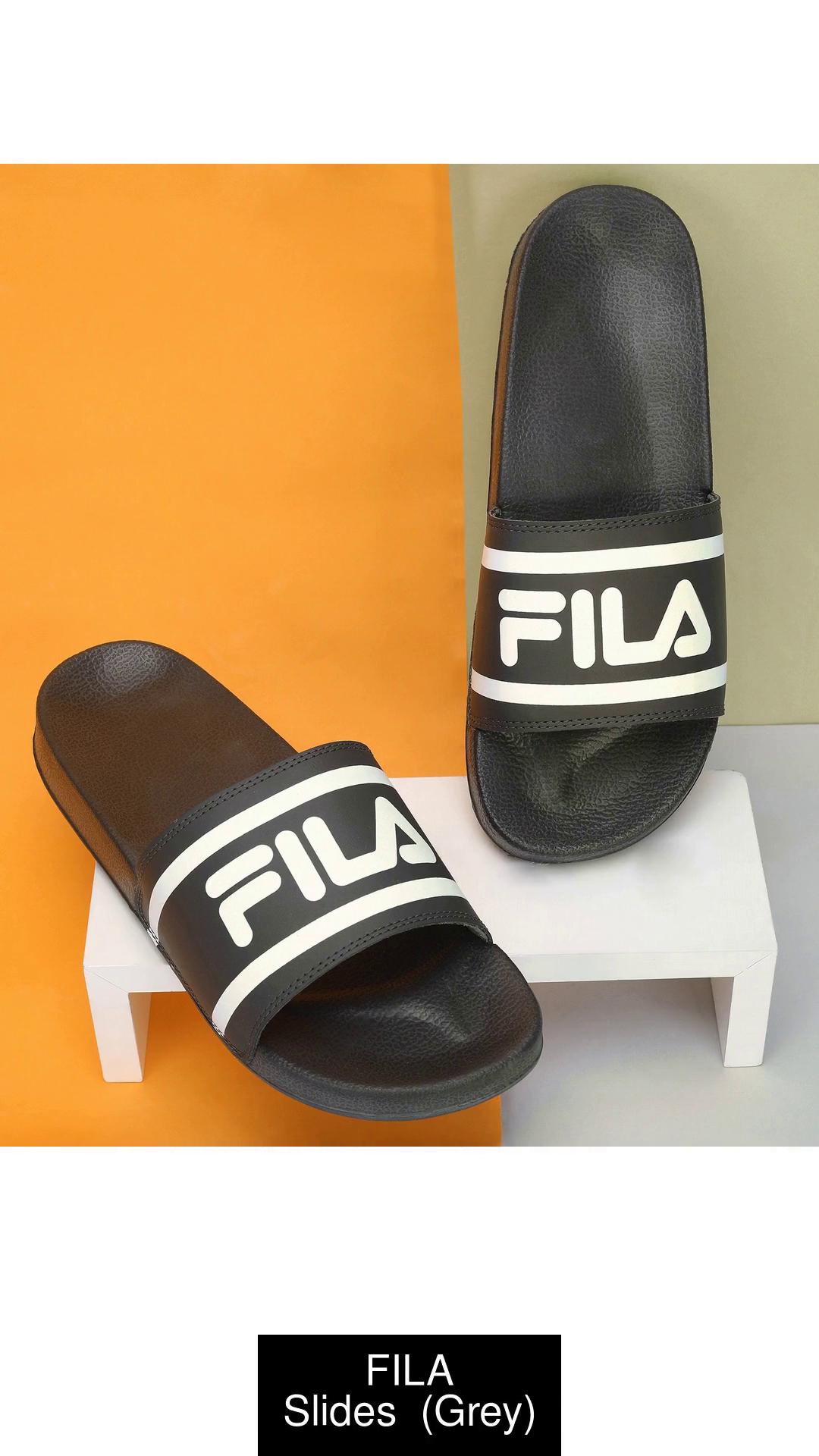 orange fila slides