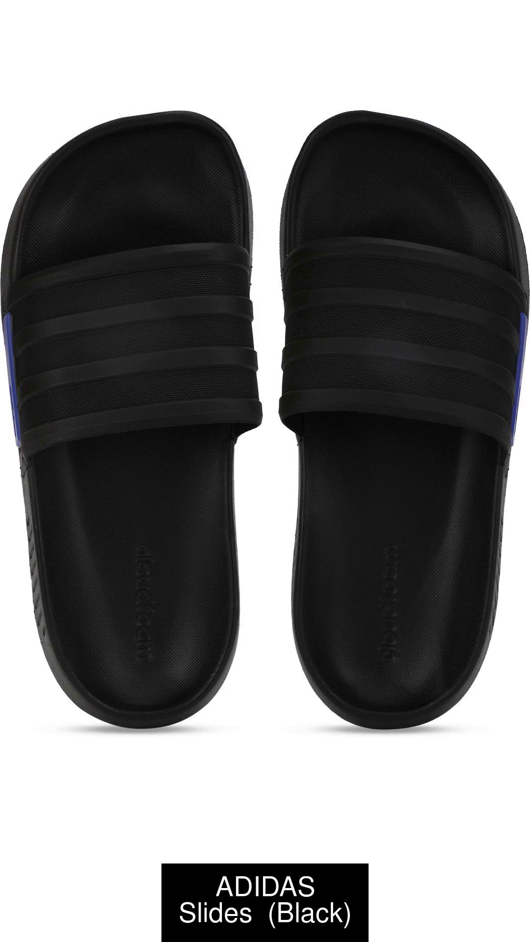 Adilette cloudfoam slides black hot sale