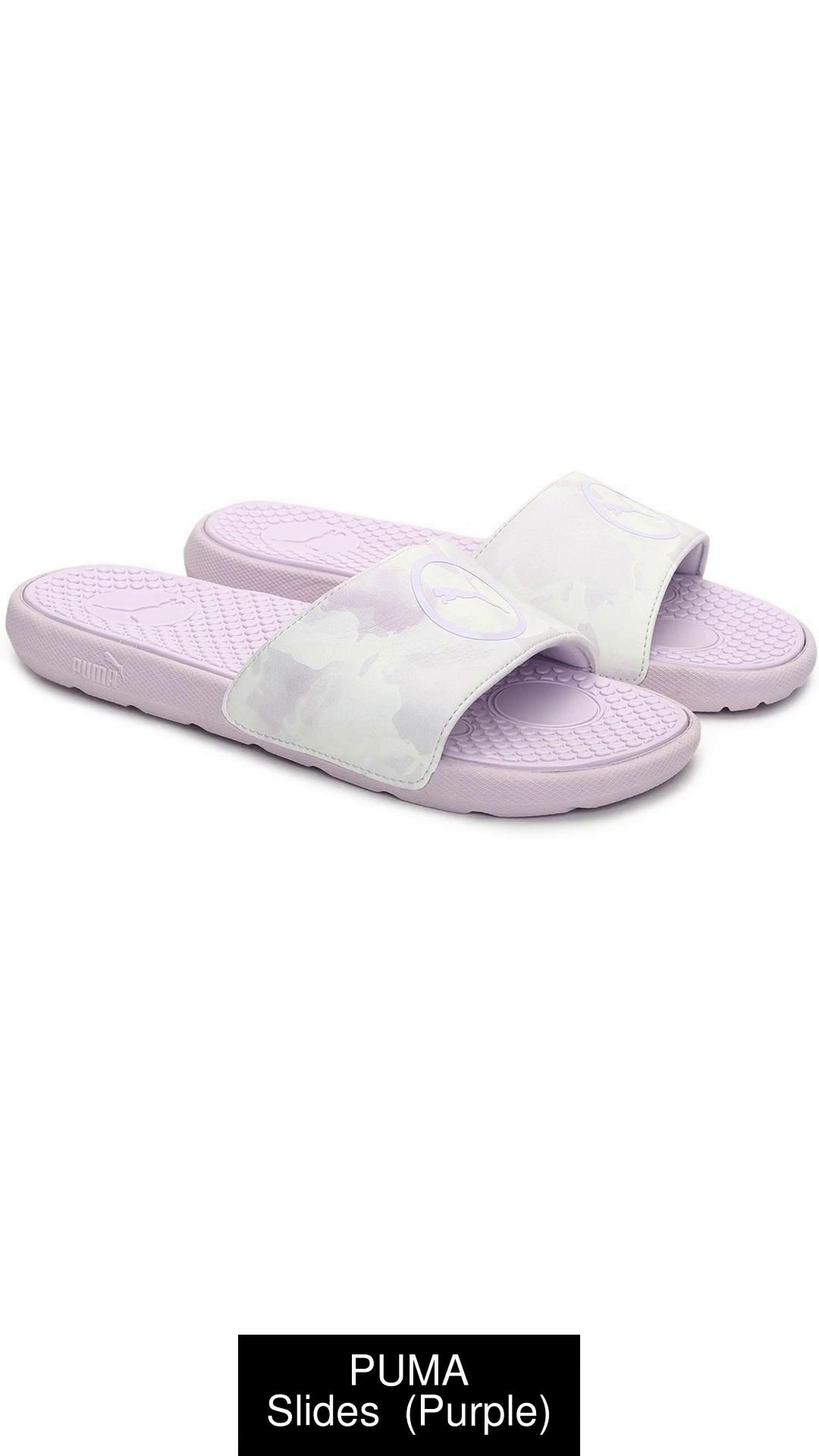 Purple clearance puma slides