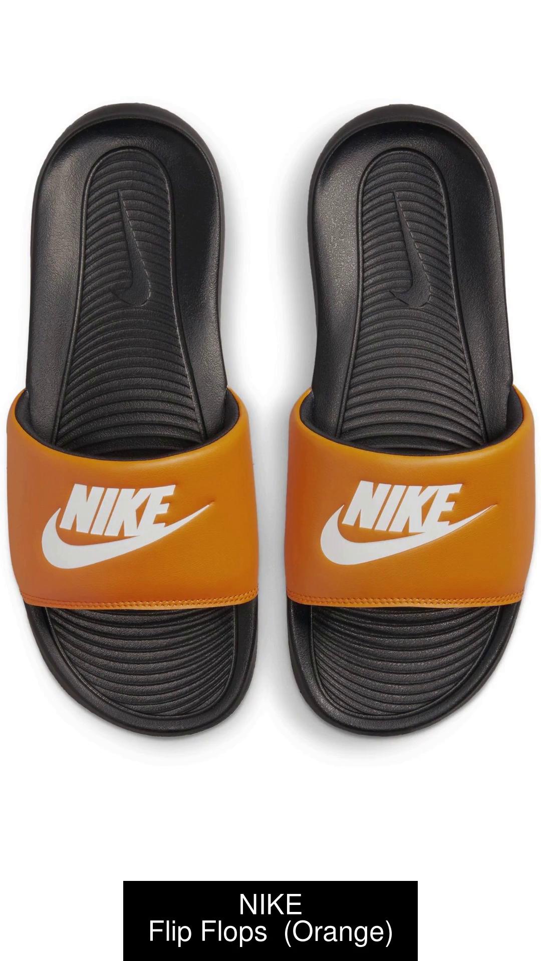 Orange nike flip flops online