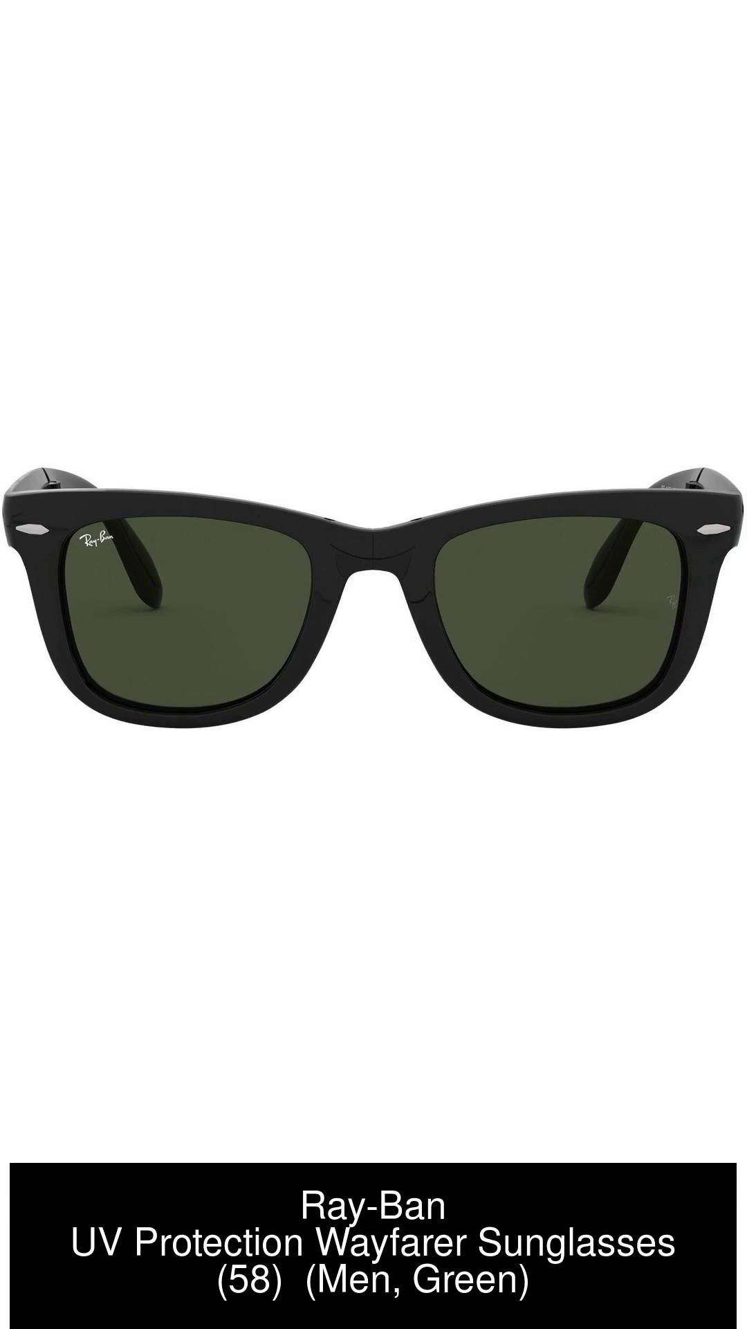 Buy Ray Ban Wayfarer Sunglasses Green For Men Online Best Prices