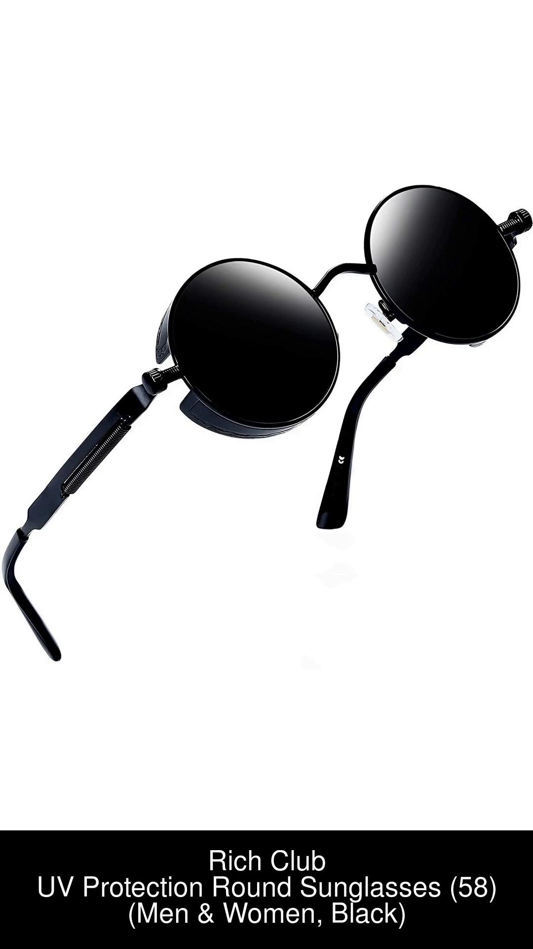 Buy Rich Club Round Sunglasses Black For Men & Women Online @ Best Prices  in India