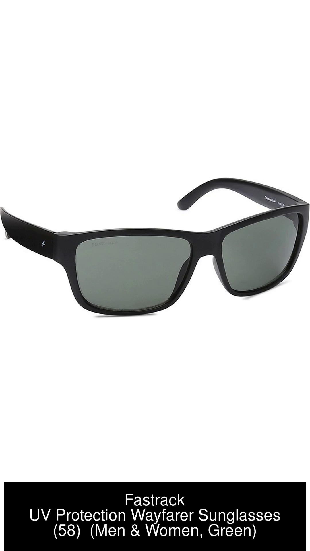 Fastrack P366BK1 Wayfarer Sunglasses Black / Grey – SmartBuyKart
