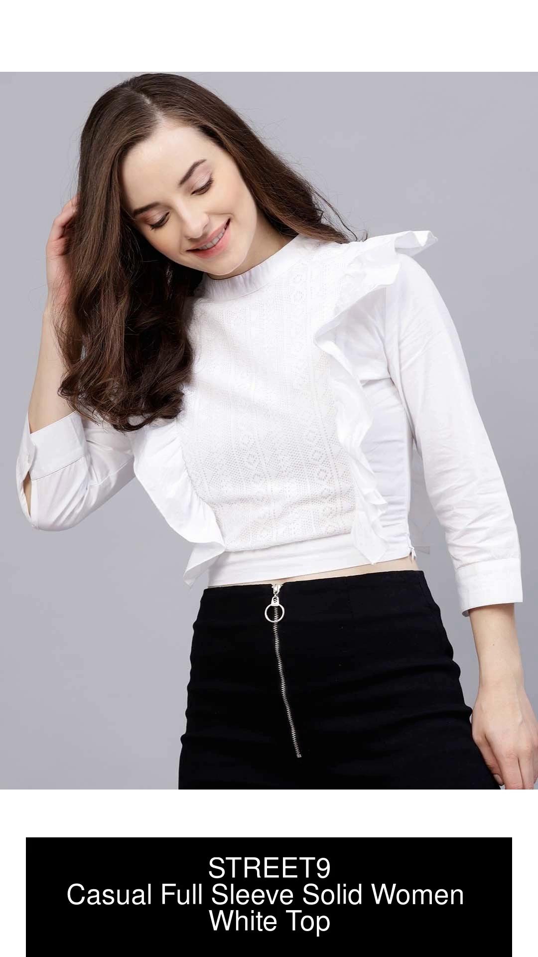 Girls white clearance top