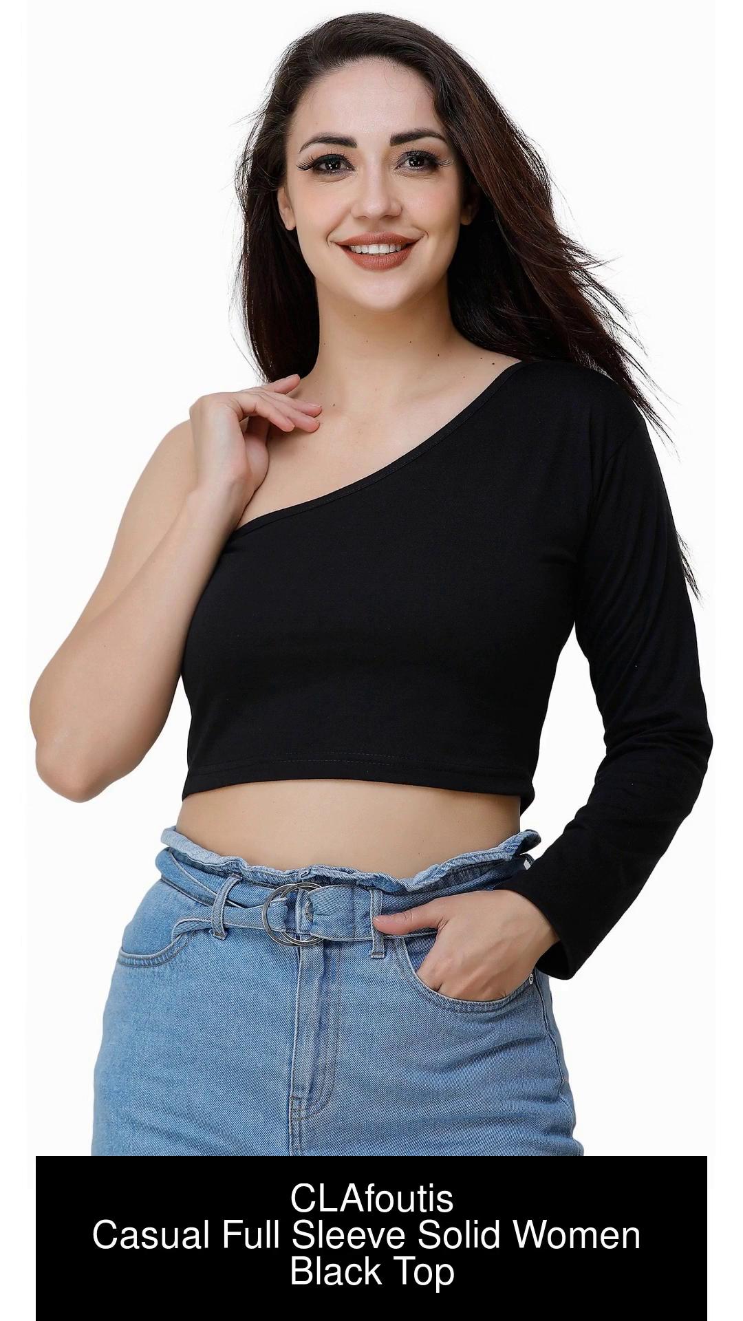Buy Black Tshirts for Women by CLAFOUTIS Online