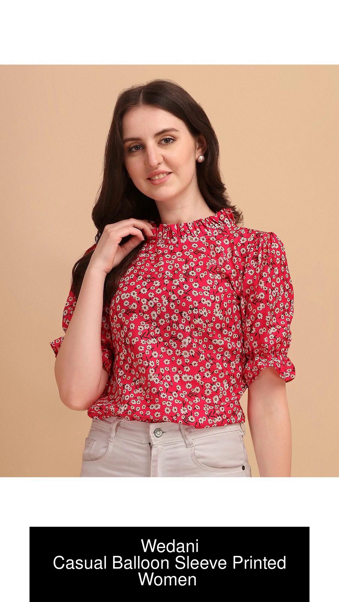 Buy Wedani Casual Printed Women Pink Top Online at Best Prices in India