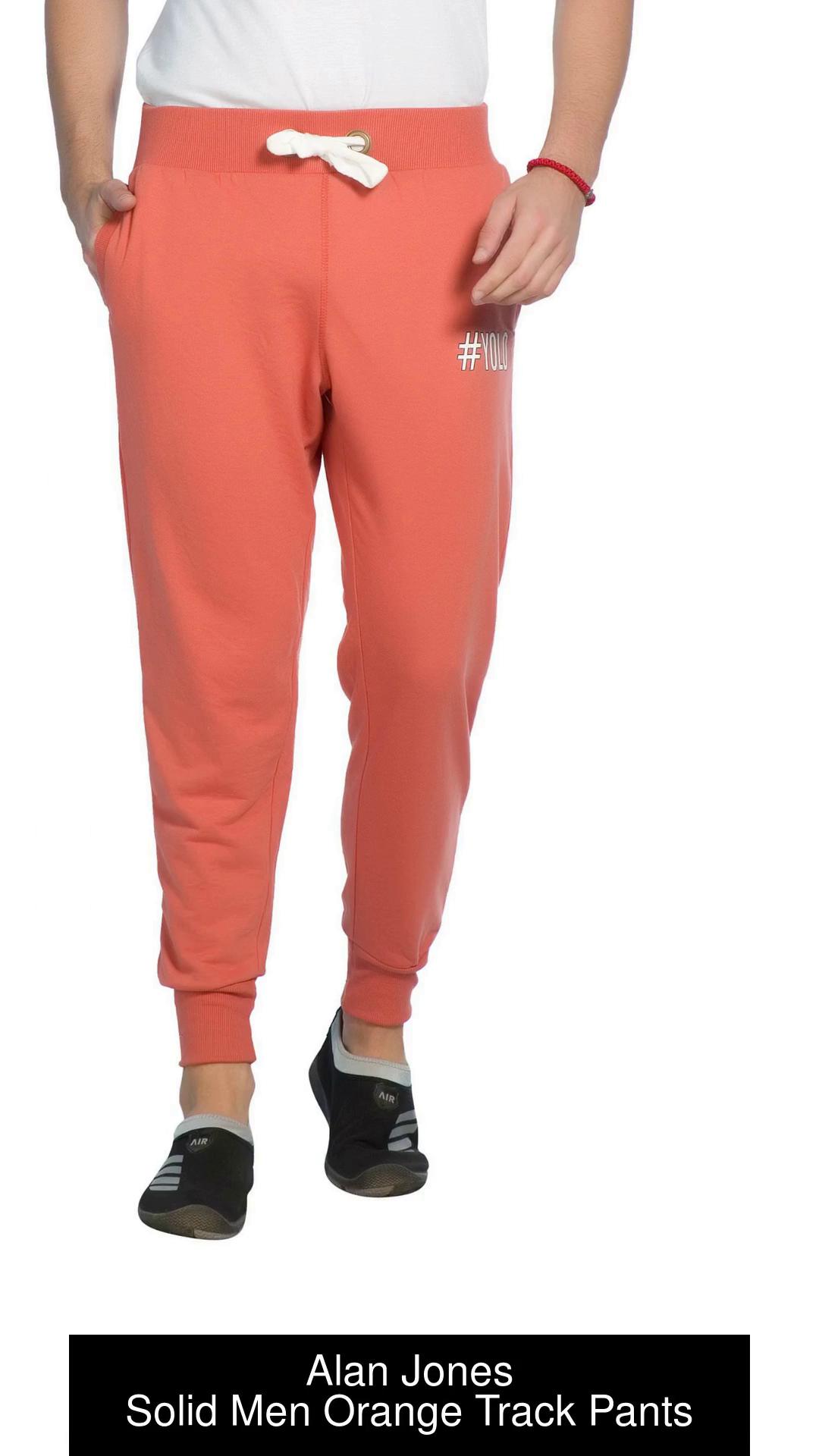 Allen Solly Trackpants  Buy Allen Solly Men Solid Regular Fit Orange Track  Pants Online  Nykaa Fashion