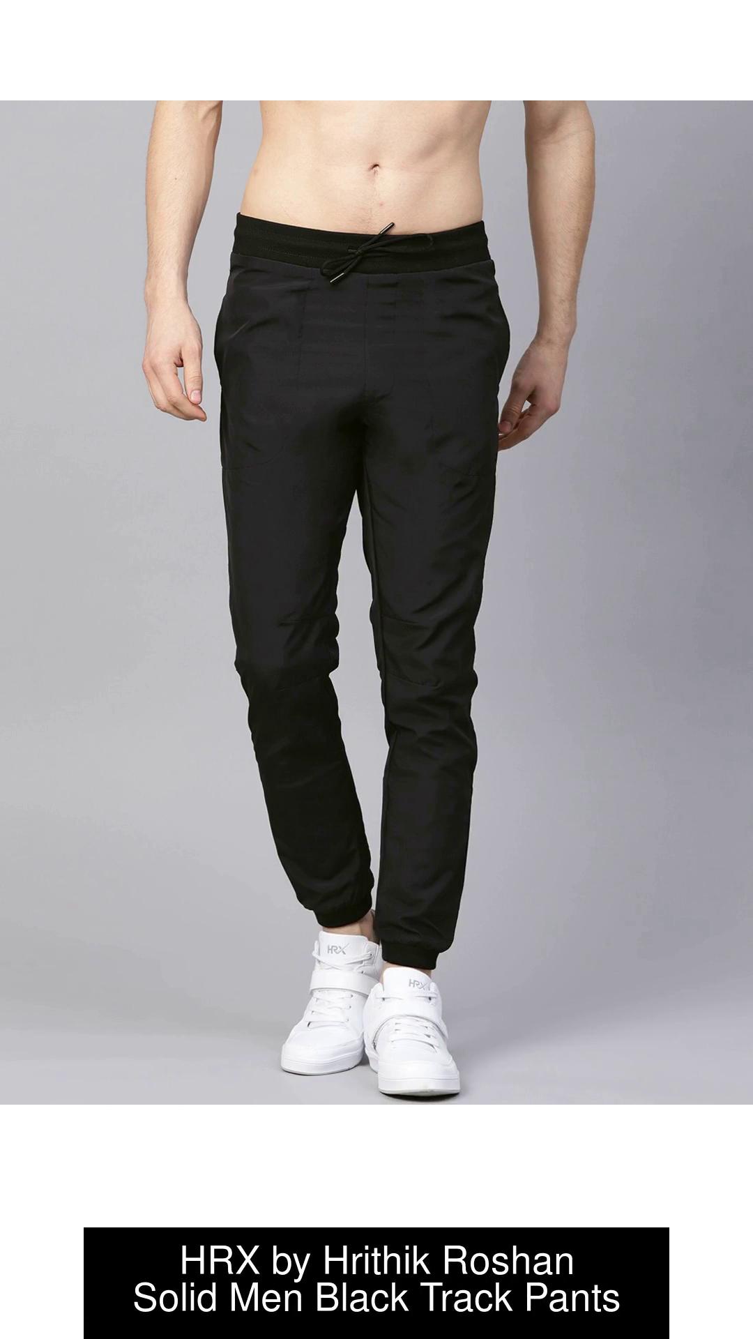 HRX by Hrithik Roshan Solid Men Black Track Pants - Buy HRX by Hrithik  Roshan Solid Men Black Track Pants Online at Best Prices in India