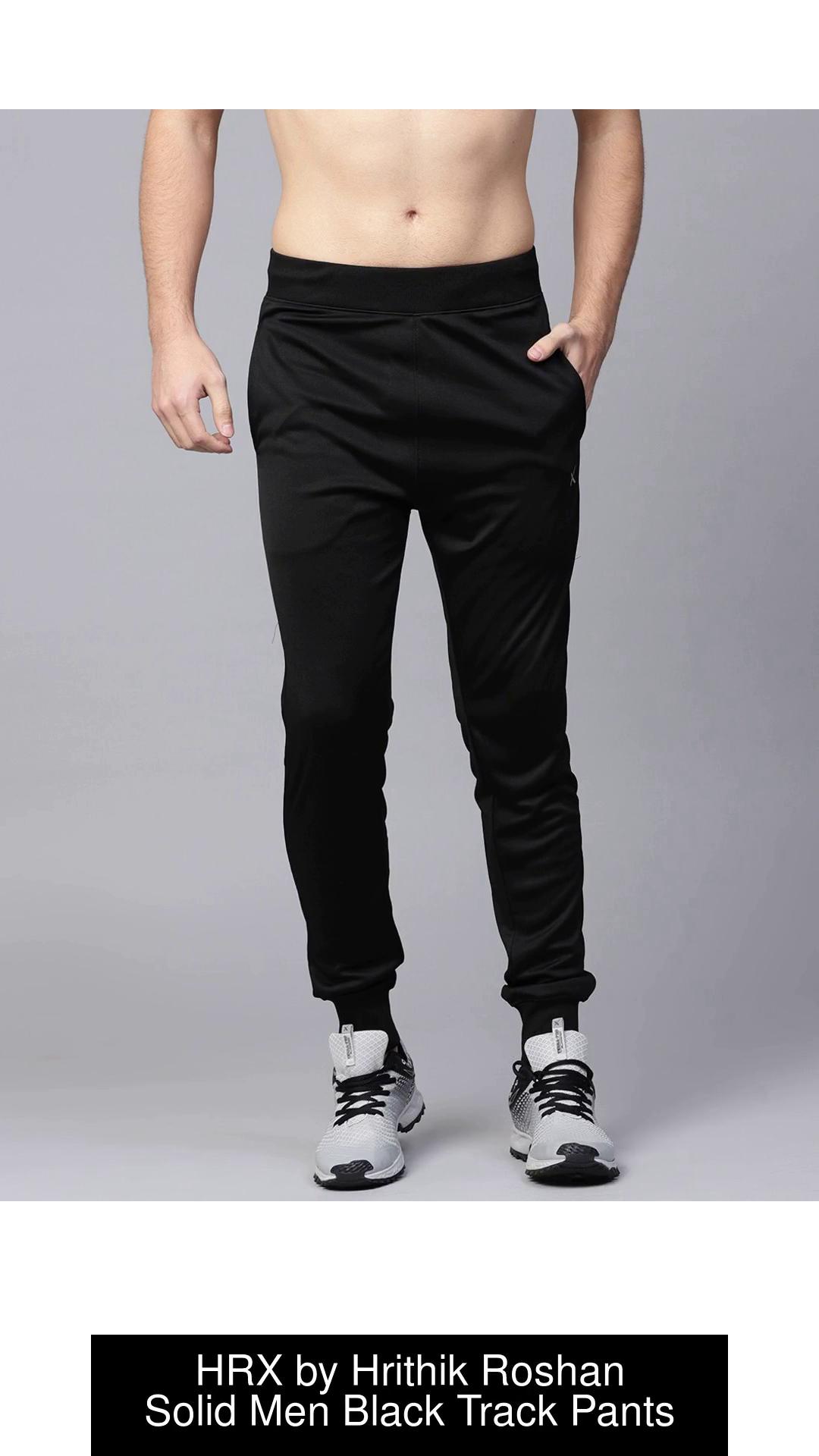 HRX by Hrithik Roshan Solid Men Black Track Pants - Buy HRX by Hrithik  Roshan Solid Men Black Track Pants Online at Best Prices in India