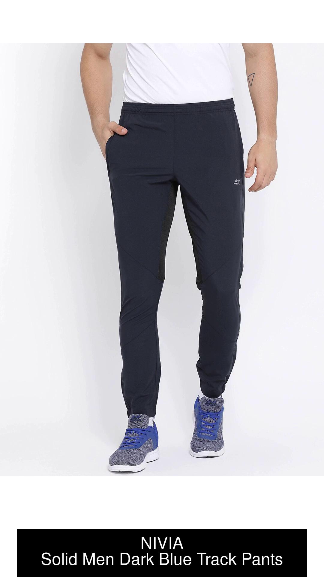 Pro Ethic Men's Lycra Track Pants Set Blue Pack of 1 #J-104