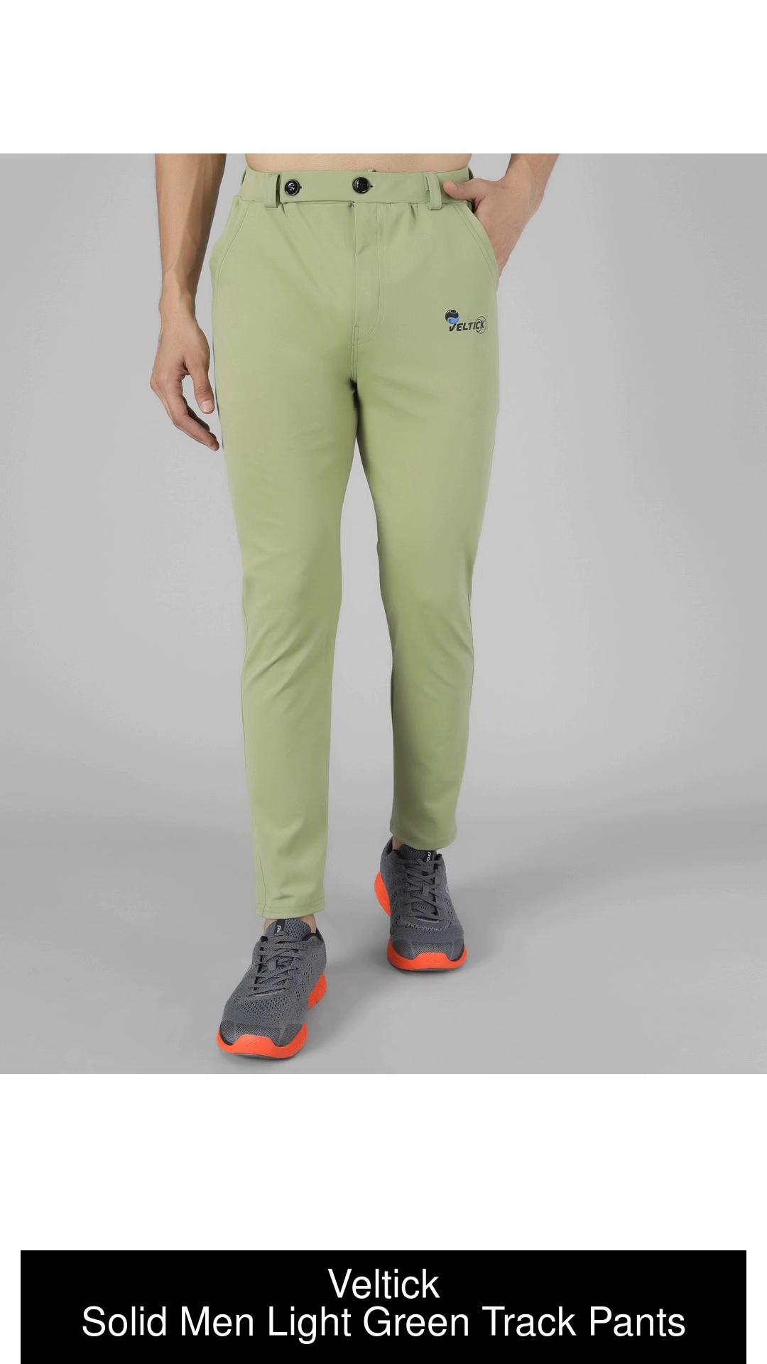 Light green outlet track pants