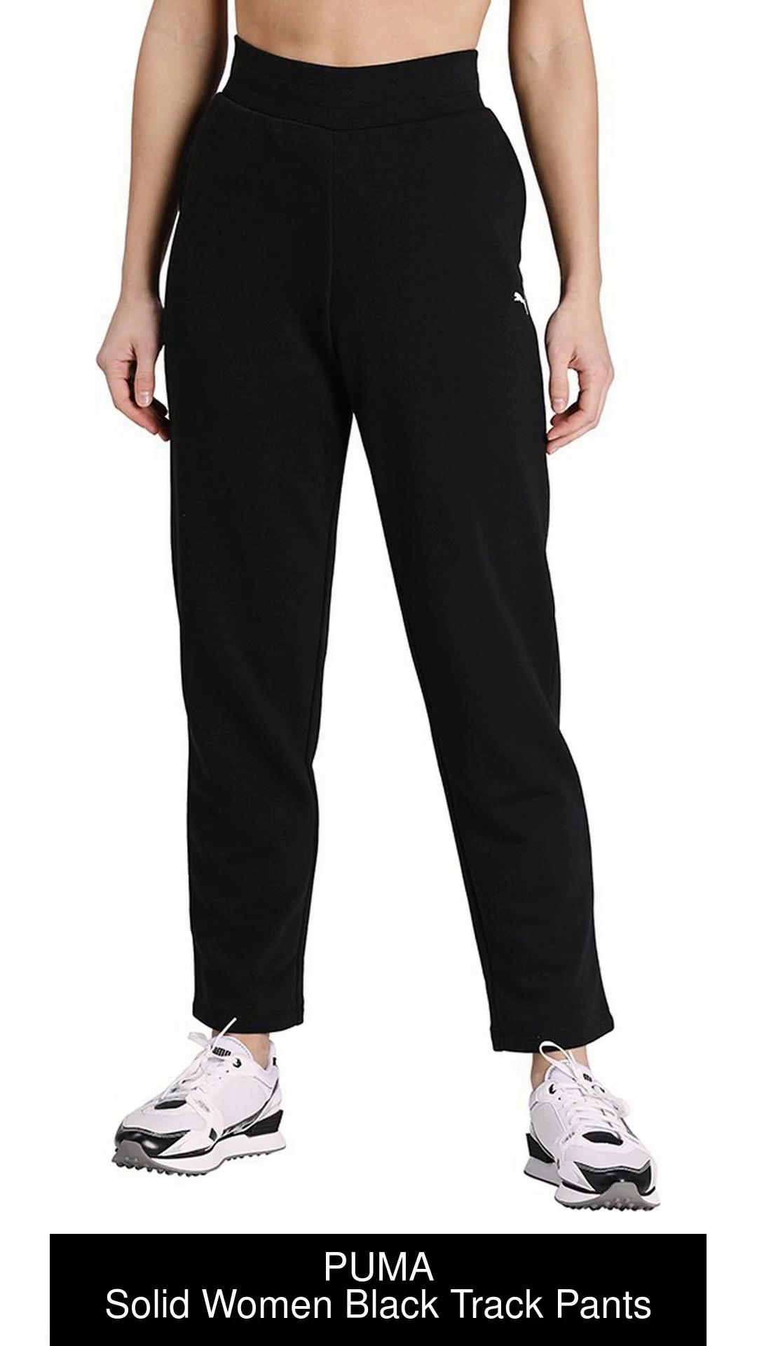 PUMA ESS Sweatpants Solid Women Black Track Pants - Buy PUMA ESS Sweatpants  Solid Women Black Track Pants Online at Best Prices in India