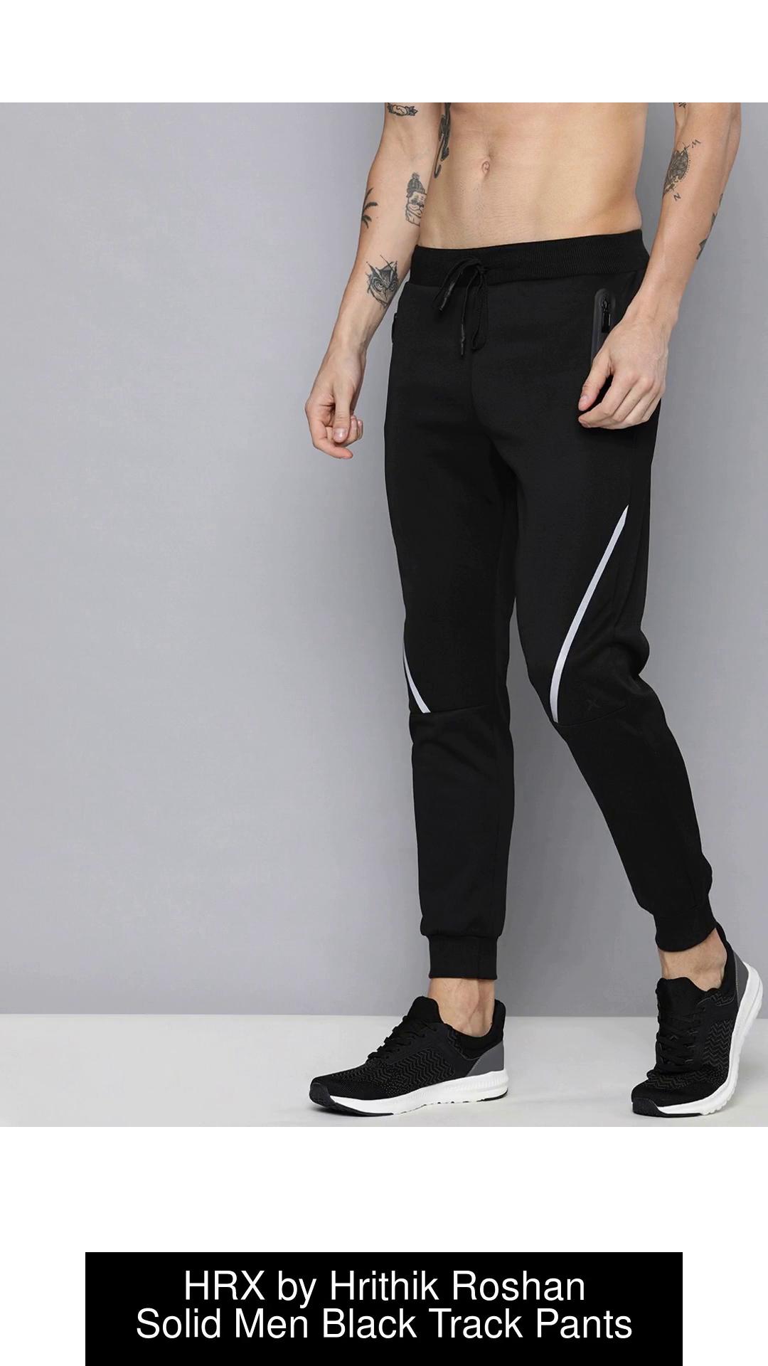 Buy HRX By Hrithik Roshan Women Black Solid Joggers - Track Pants for Women  2520820 | Myntra