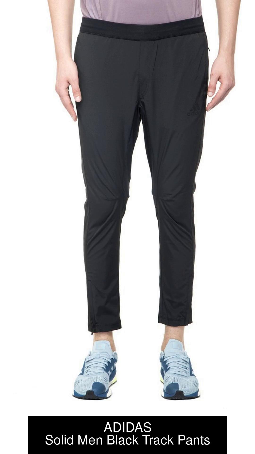 ADIDAS Solid Men Black Track Pants - Buy ADIDAS Solid Men Black Track Pants  Online at Best Prices in India