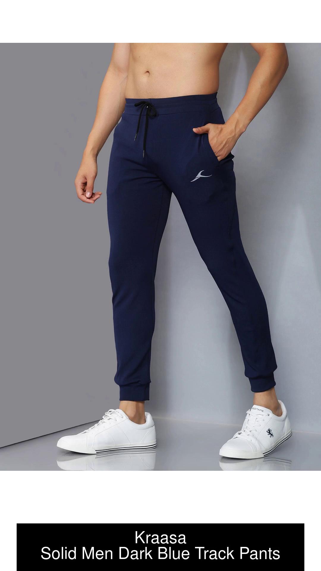 Mens navy best sale blue track pants