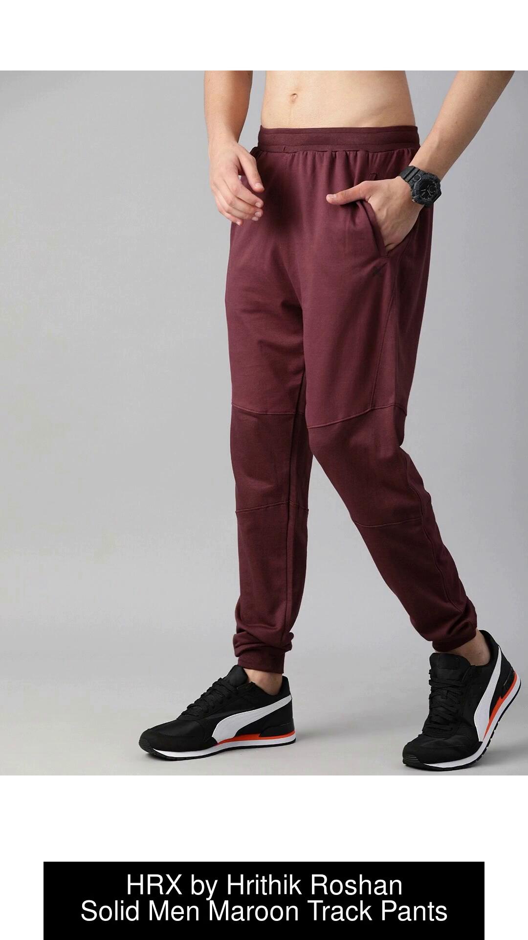 Track on sale pants maroon