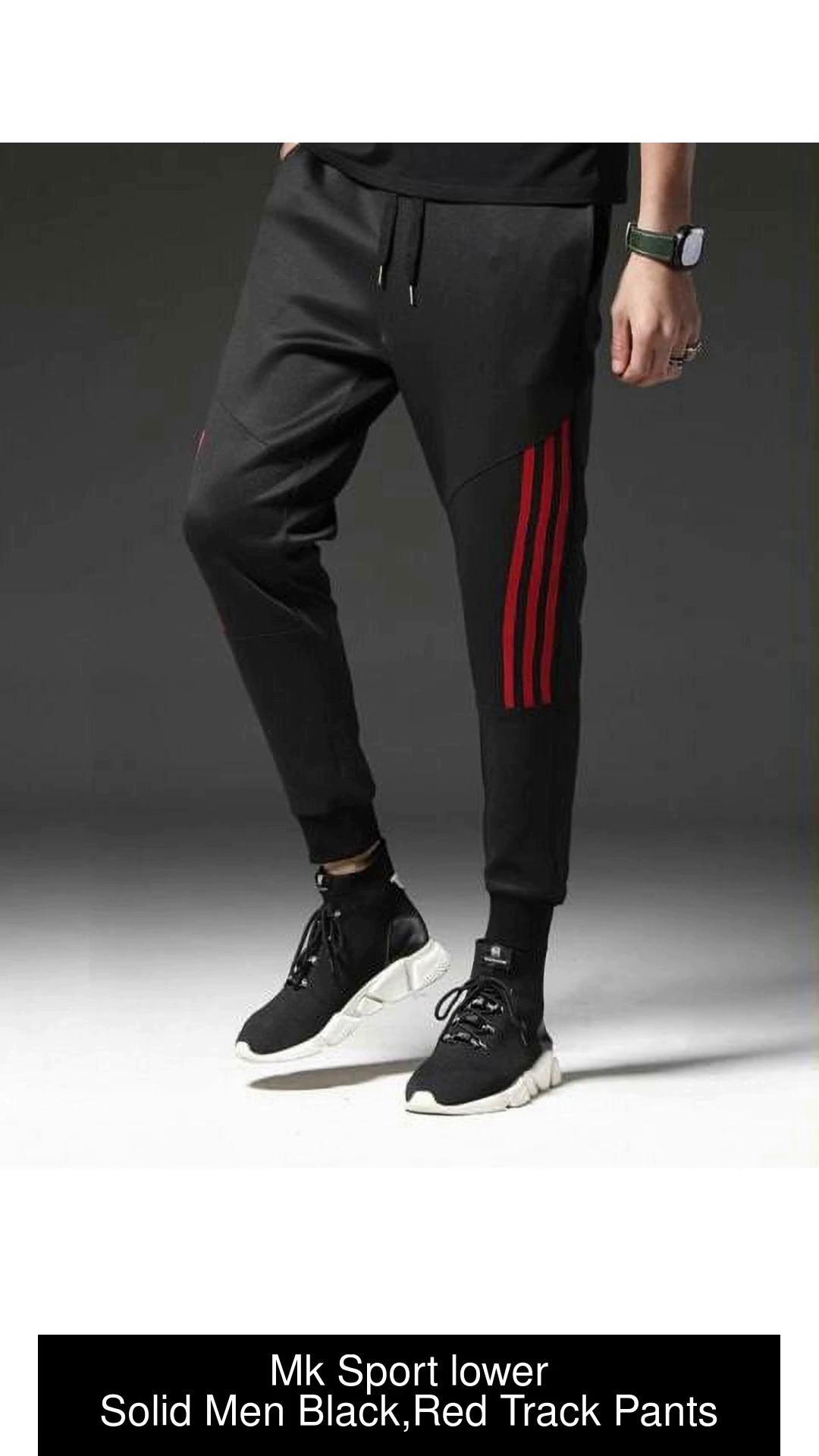 Mk Sport lower Solid, Striped Men Black Track Pants - Buy Mk Sport lower  Solid, Striped Men Black Track Pants Online at Best Prices in India