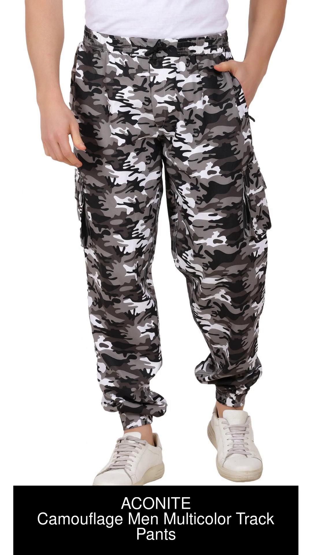 Chrome  Coral Mens Colorblocked Jogger Pants Multicolor Track Pants Pack  of 2