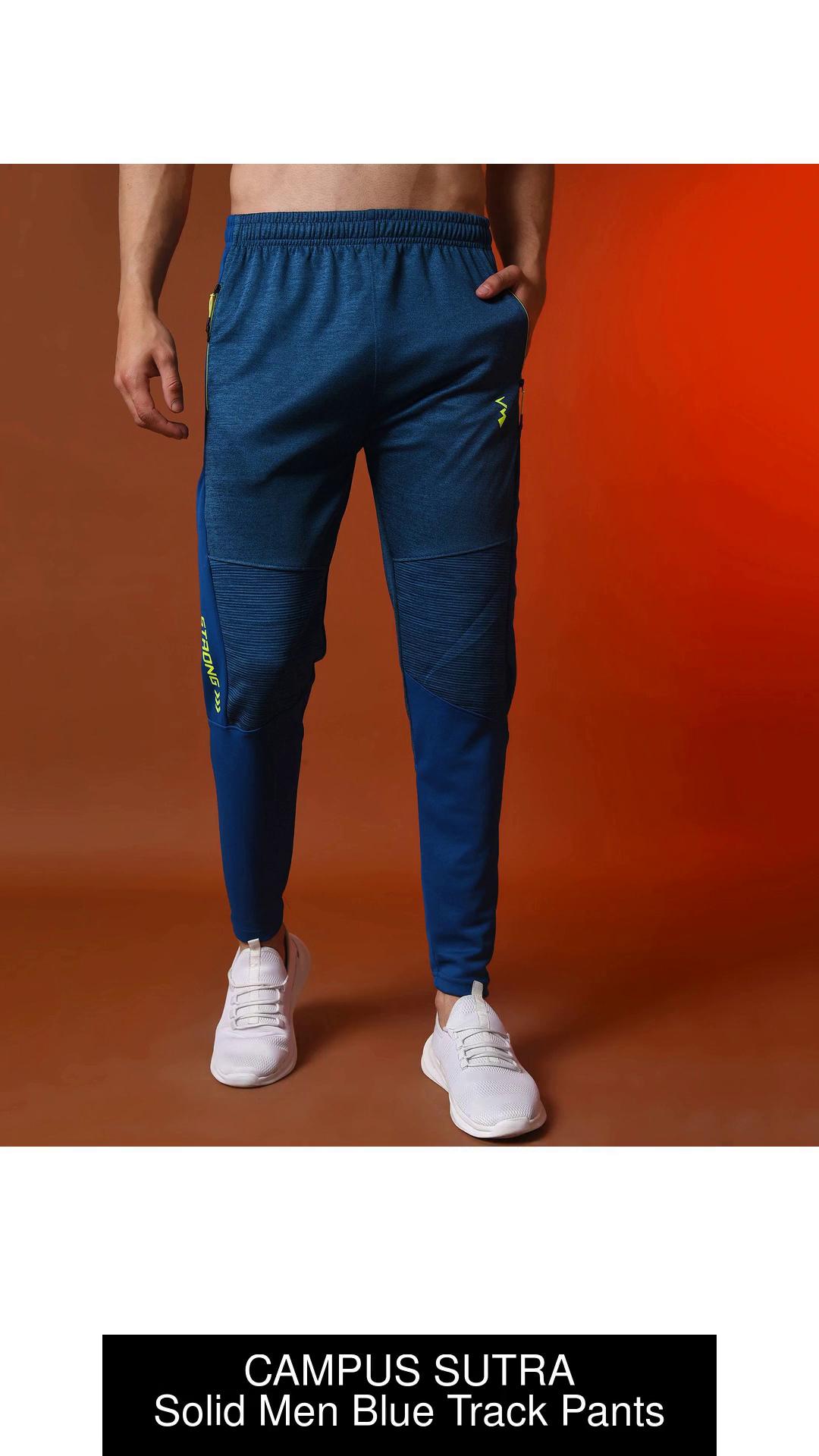 Buy Blue Track Pants for Men by Campus Sutra Online