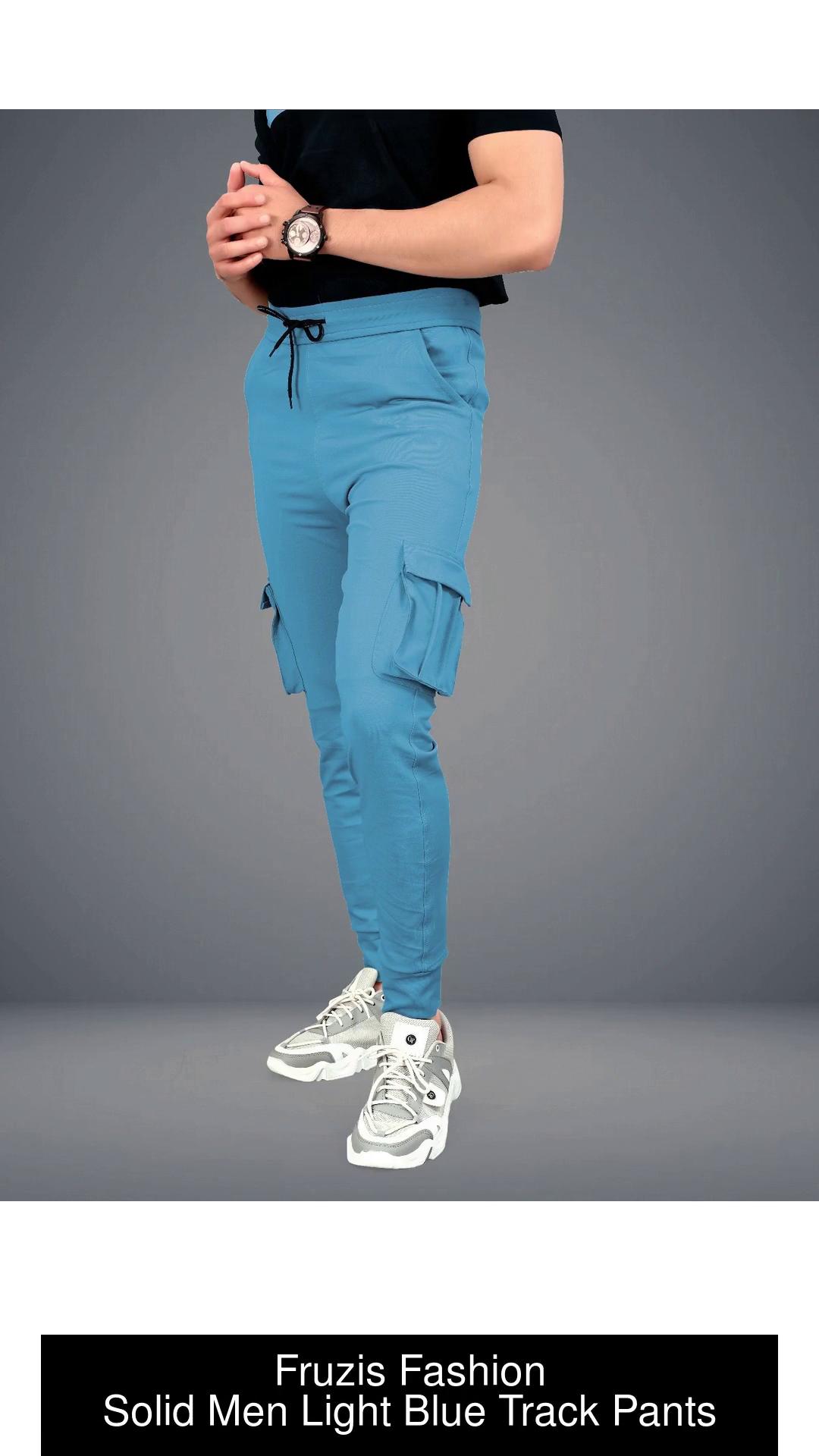 Buy AARMY FIT Women Slim fit Blended Printed Track pants - Blue Online at  60% off.