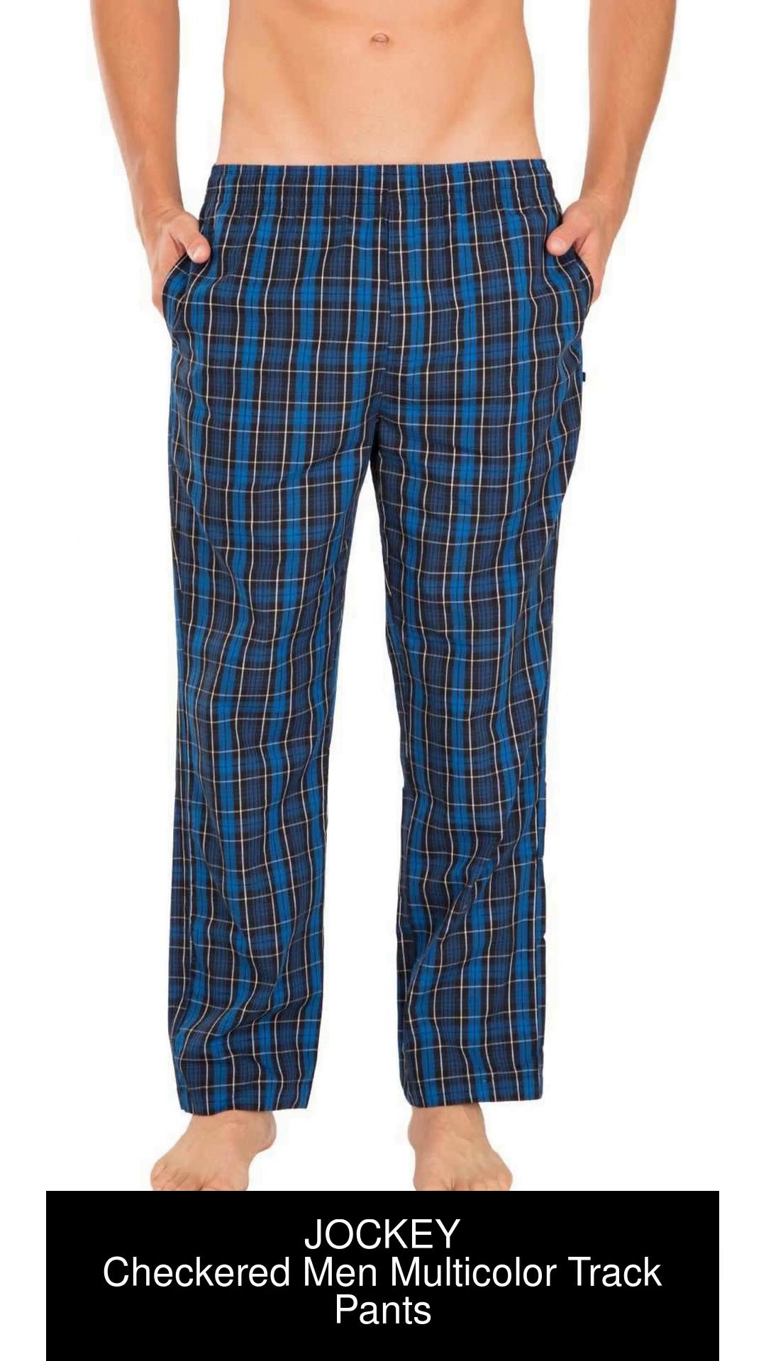 Buy Jockey Mens Soft Touch Wicking Pajama Pant Navy Check Medium at  Amazonin
