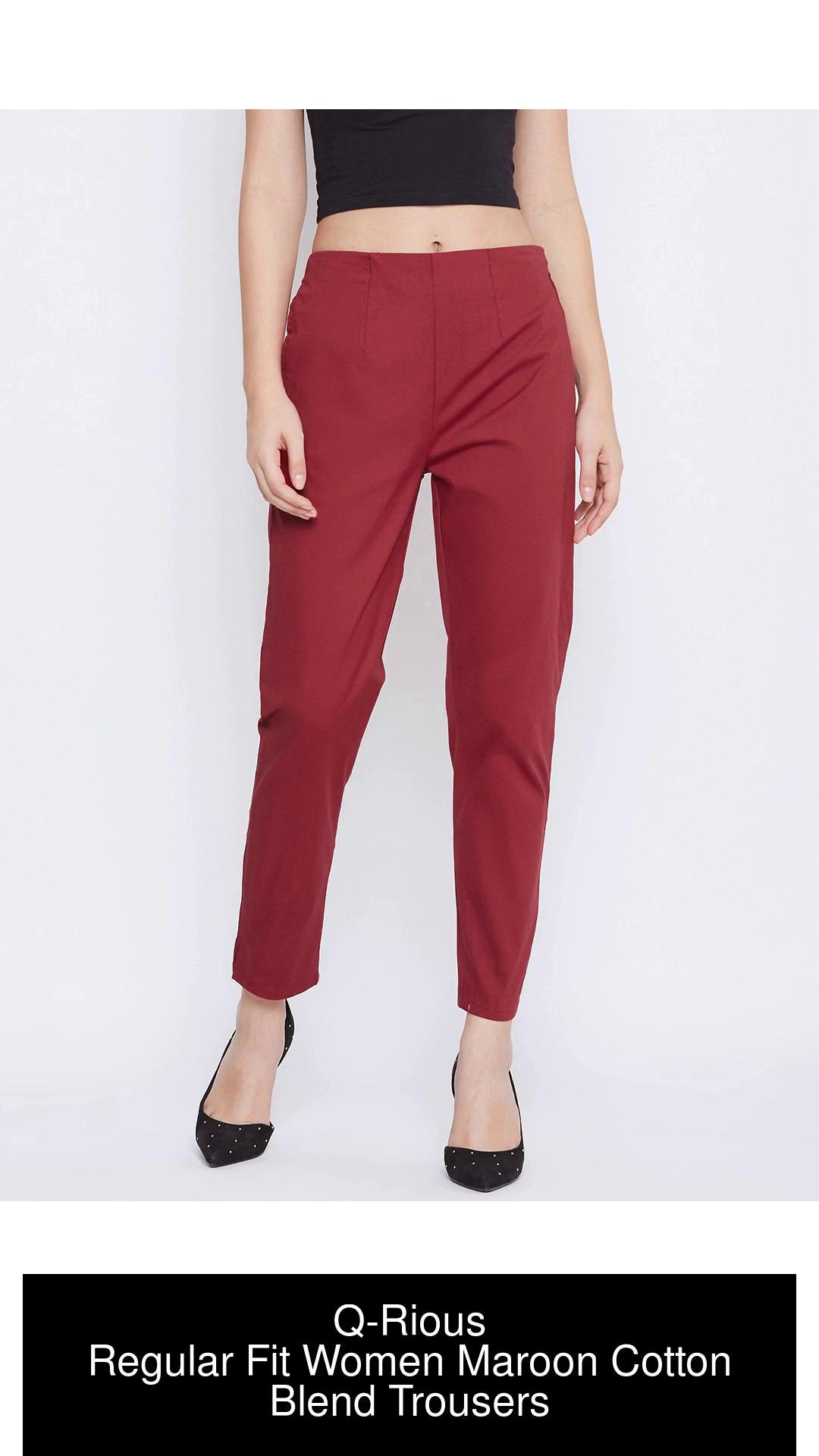 Buy Pink Trousers  Pants for Women by Q  RIOUS Online  Ajiocom