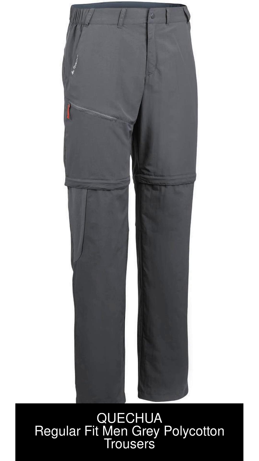 Men's Warm Pants - SH 100 Grey - [EN] graphite grey - Quechua - Decathlon