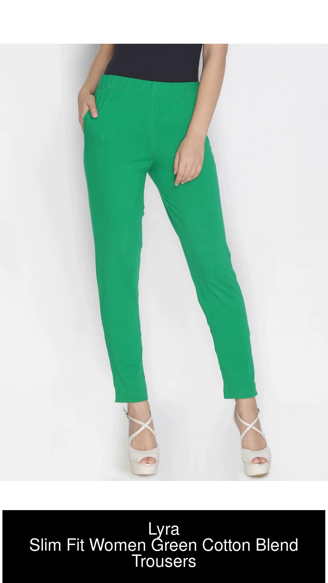 Buy Lyra Solid Coloured Free Size Kurti Pant for Women-Green online