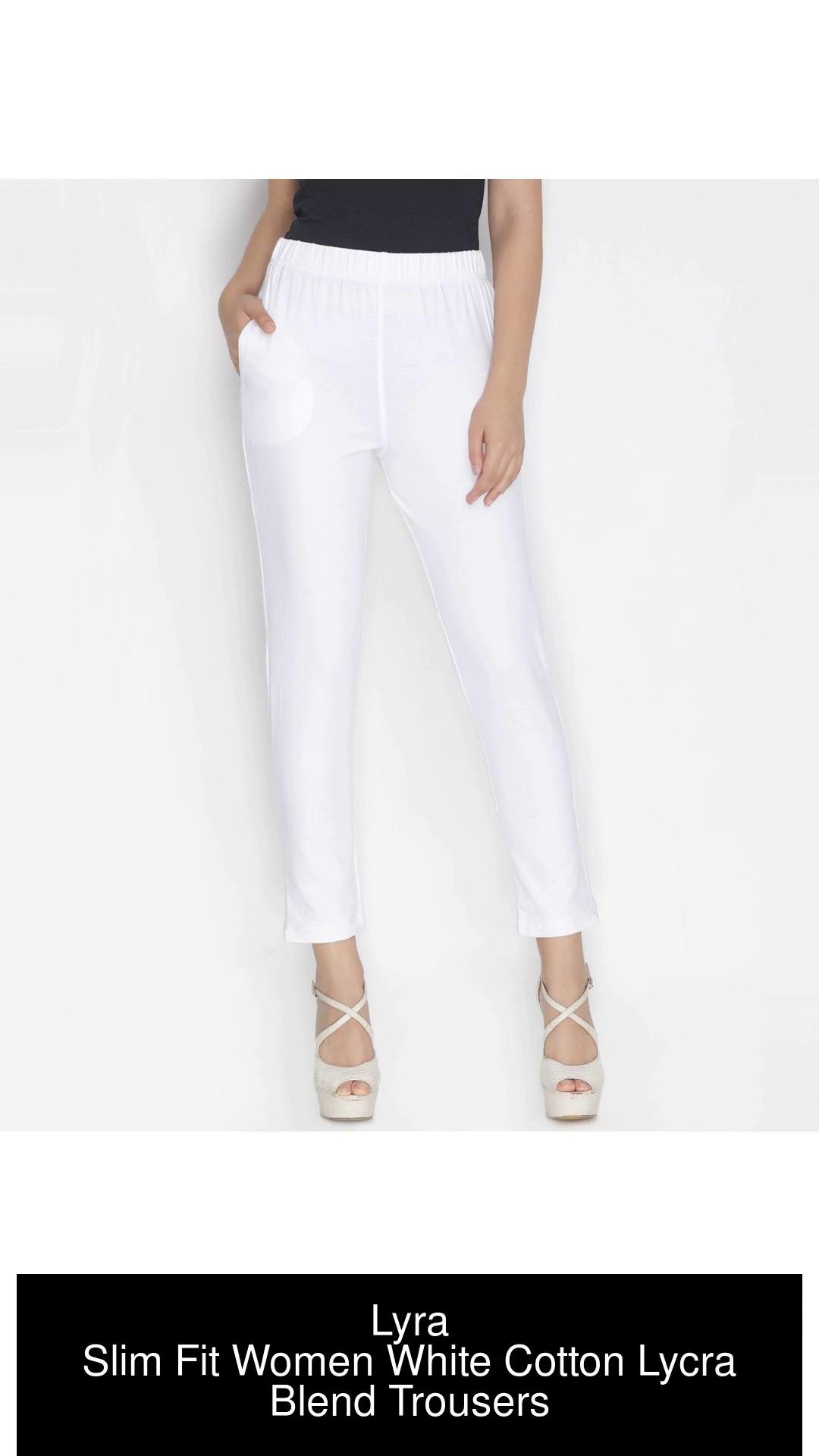 Buy White Trousers  Pants for Women by VISIT WEAR Online  Ajiocom