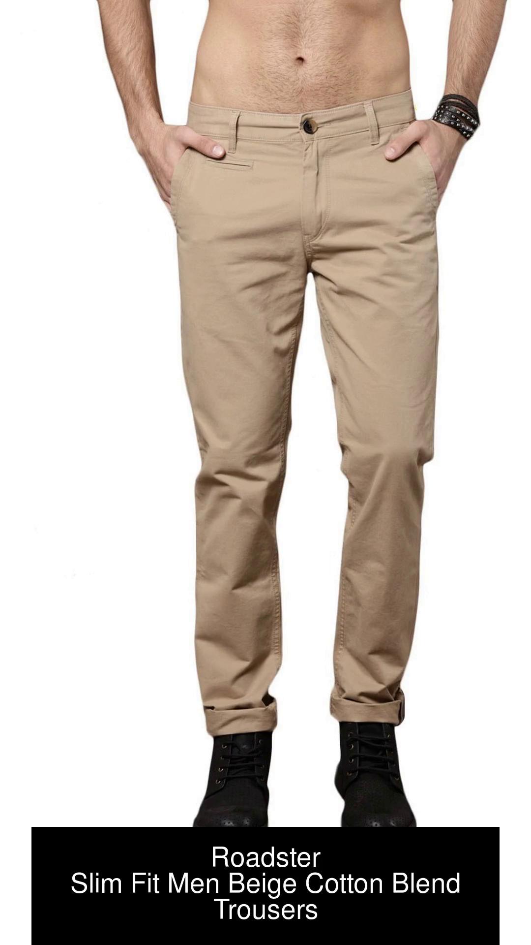 Taupe Pinched Seam Trousers by Helmut Lang on Sale
