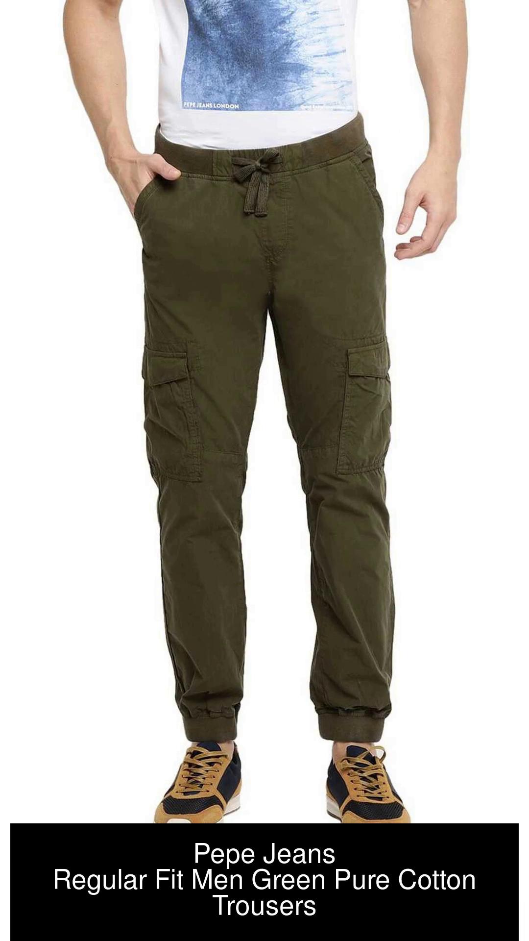 Pepe Jeans Casual Trousers  Buy Pepe Jeans Men Beige Trousers Online   Nykaa Fashion