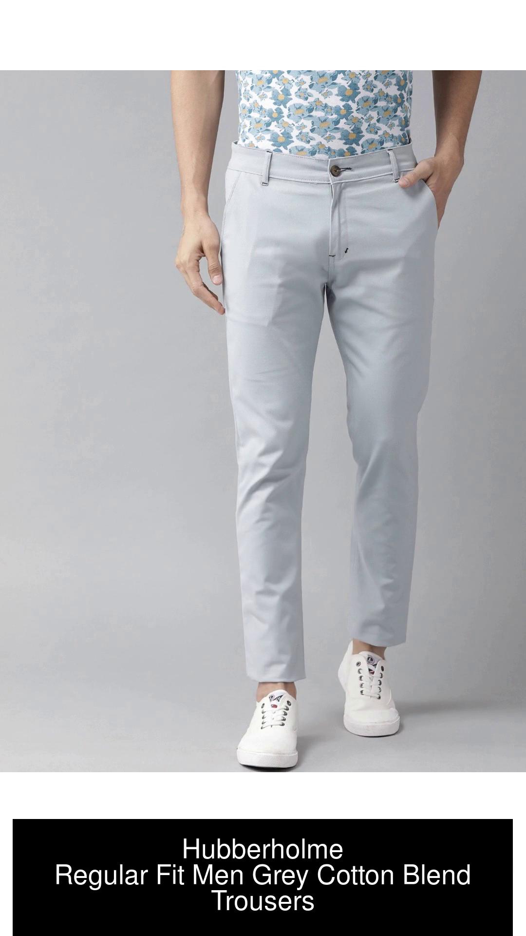 Hubberholme Regular Fit Men Grey Trousers  Buy Hubberholme Regular Fit Men  Grey Trousers Online at Best Prices in India  Flipkartcom