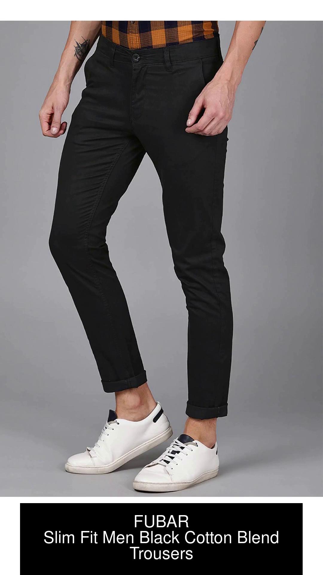 PRATHAM ENTERPRISE Slim Fit Men Black Trousers  Buy PRATHAM ENTERPRISE Slim  Fit Men Black Trousers Online at Best Prices in India  Flipkartcom