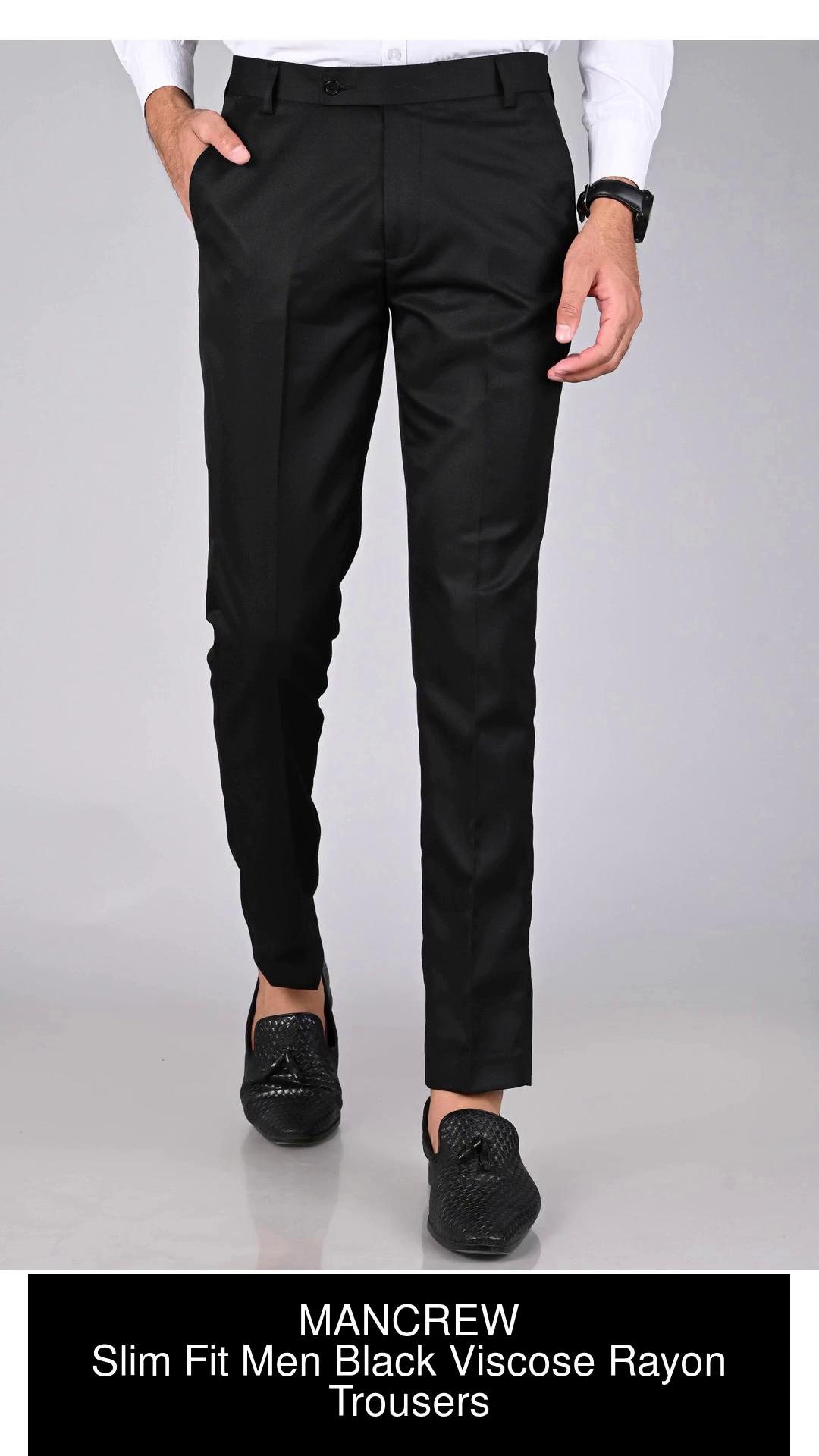 MANCREW Formal Trousers for men  Formal pants for men  Black trousers man   formal