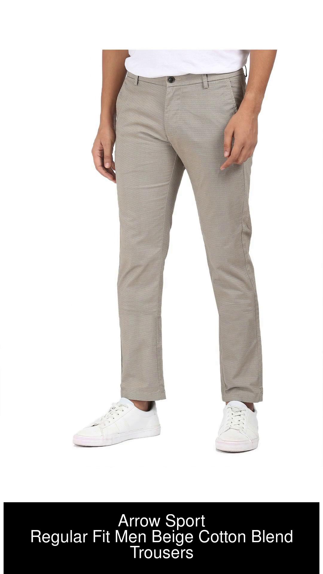 Buy Arrow Sport Brown Cotton Slim Fit Chinos for Mens Online  Tata CLiQ