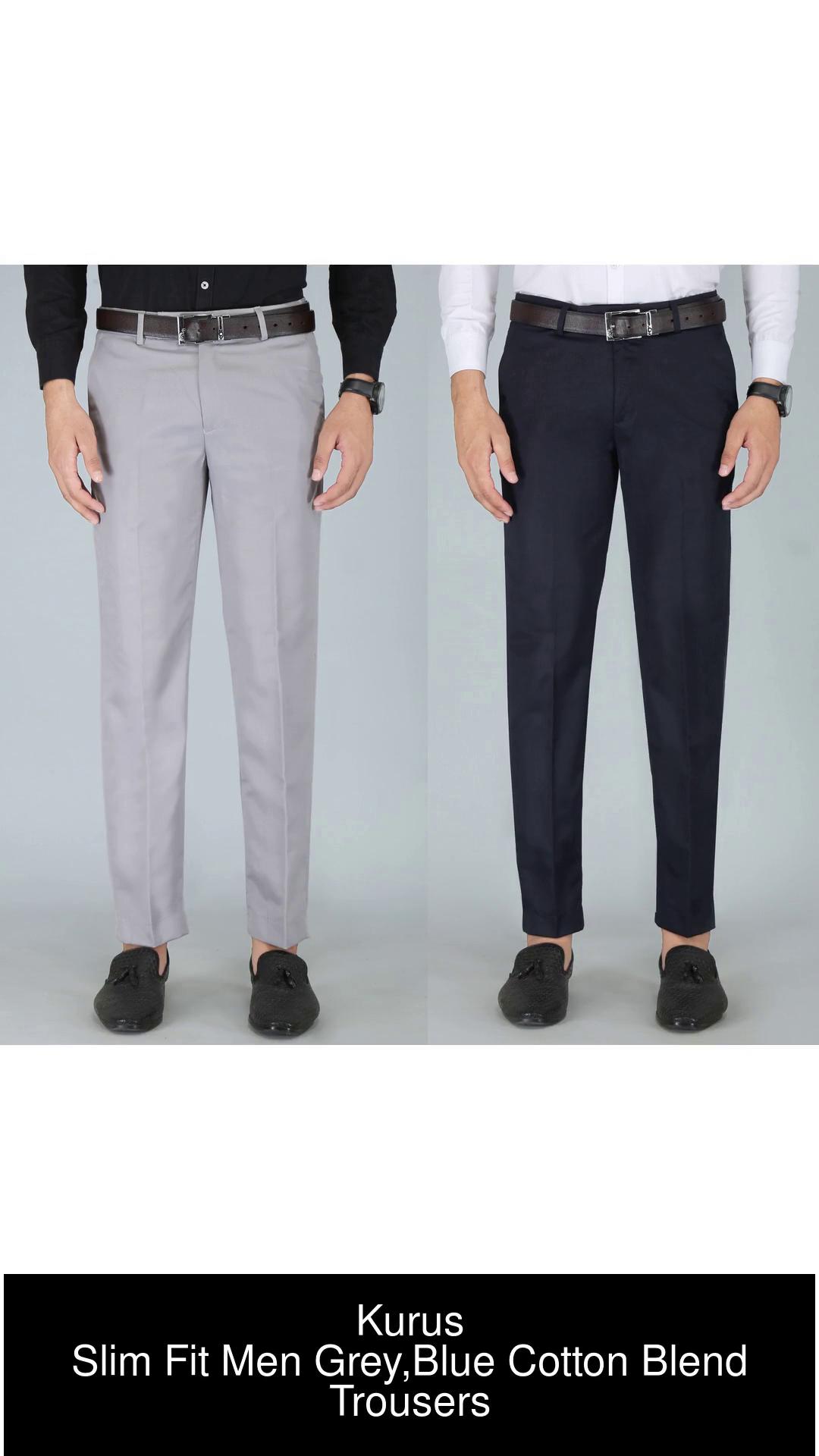 VANDNAM FABRICS Slim Fit Men Light Blue Trousers - Buy VANDNAM FABRICS Slim  Fit Men Light Blue Trousers Online at Best Prices in India