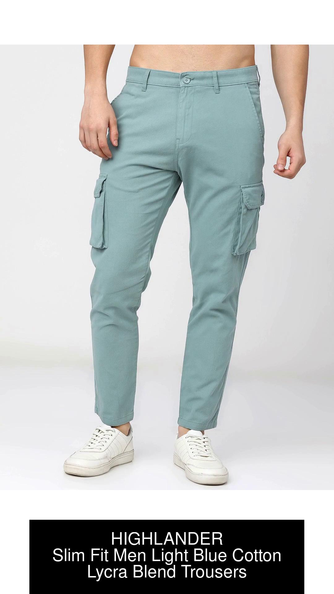 Baggy Fit Cargo Jeans in Ice Blue | Hallensteins US