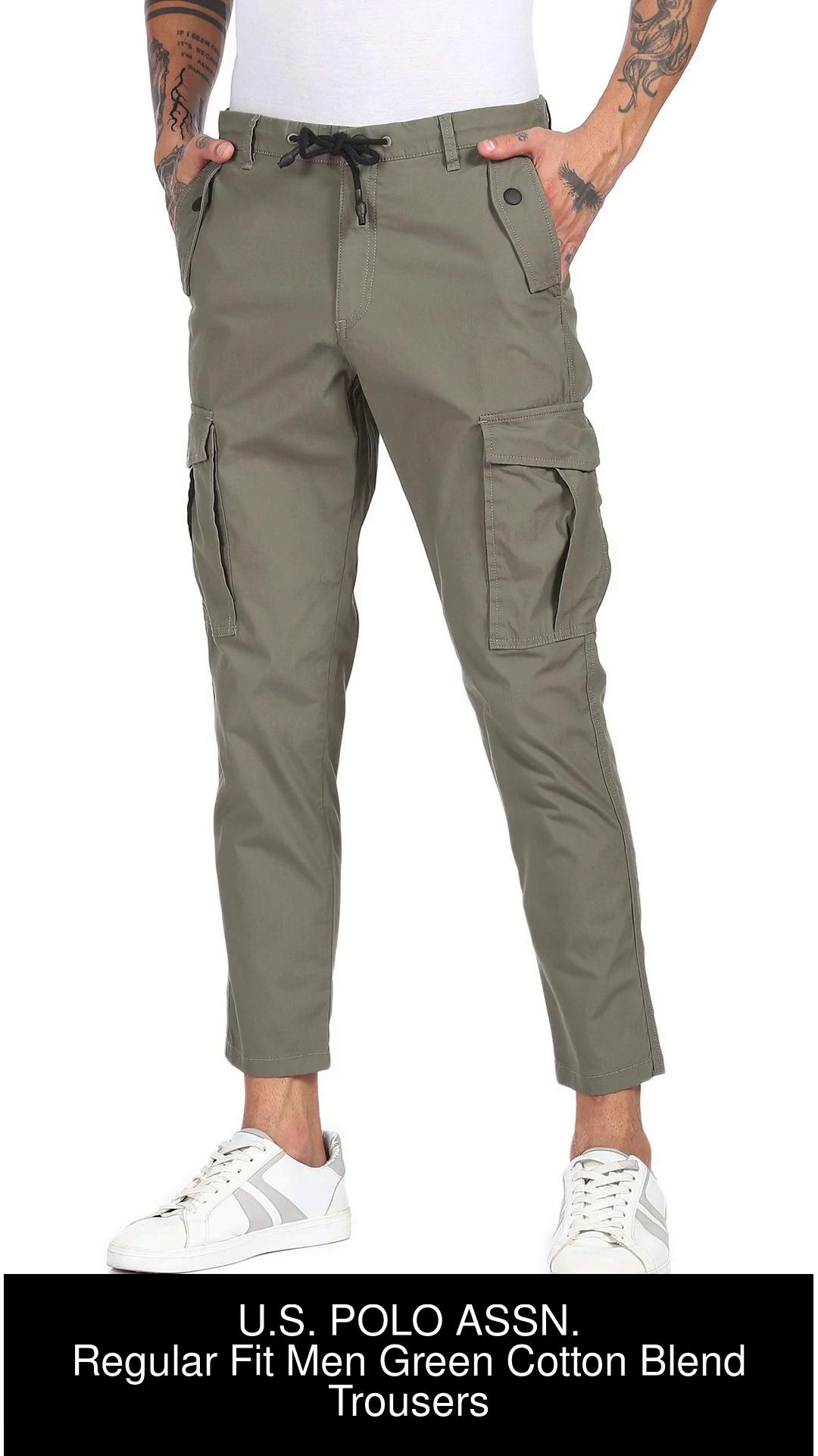 Buy US Polo Assn Beige Cotton Slim Fit Trousers for Mens Online  Tata  CLiQ