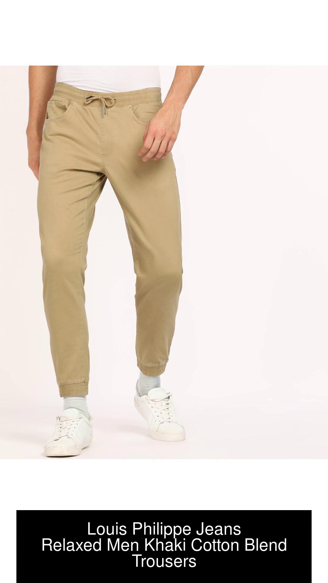 Louis Philippe Casual Trousers  Buy Louis Philippe Men Navy Super Slim Fit  Solid Flat Front Casual Trousers Online  Nykaa Fashion