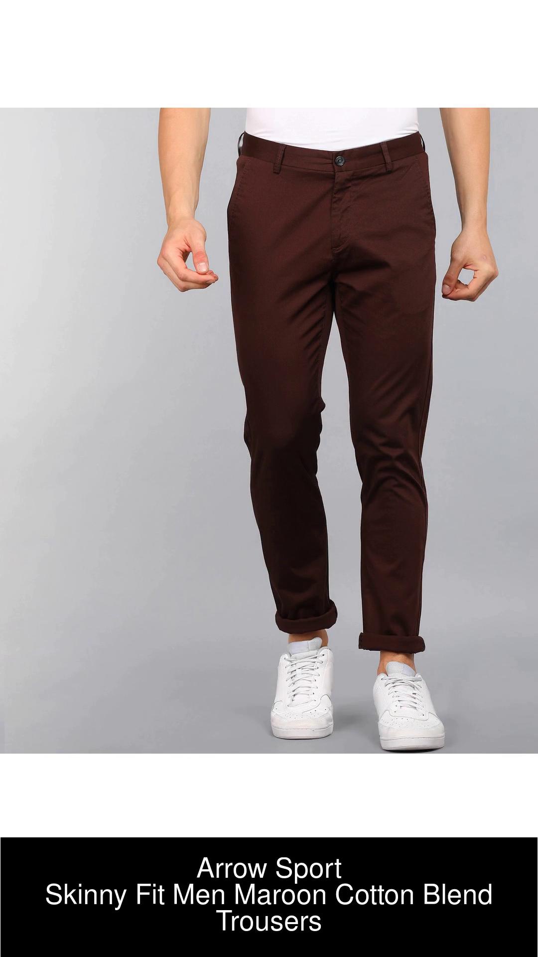 Arrow Men Black Cotton Blend Trouser in Junagadh at best price by Dybbuk -  Justdial