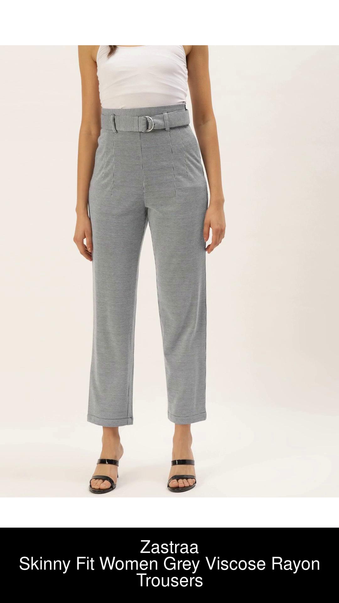 Buy Grey Trousers  Pants for Women by Fig Online  Ajiocom