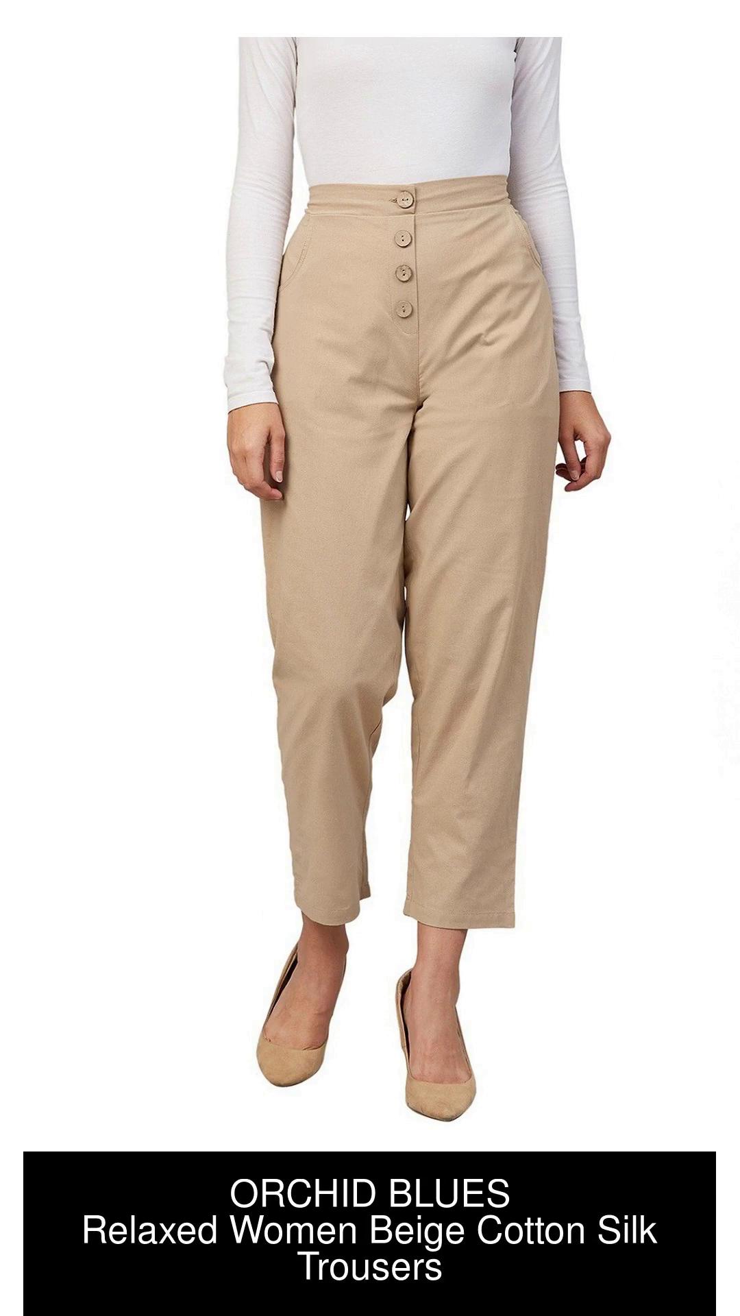 Trousers for WomenQuaintBeigeSalt AttireLuxury Business Casuals
