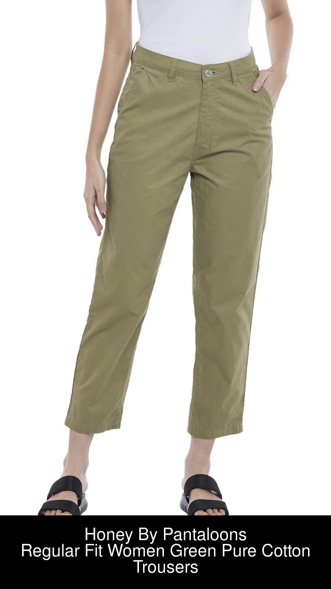 Buy fabcoast Women Office wear Trouser Pants Pack of 2 M Cream Black at  Amazonin